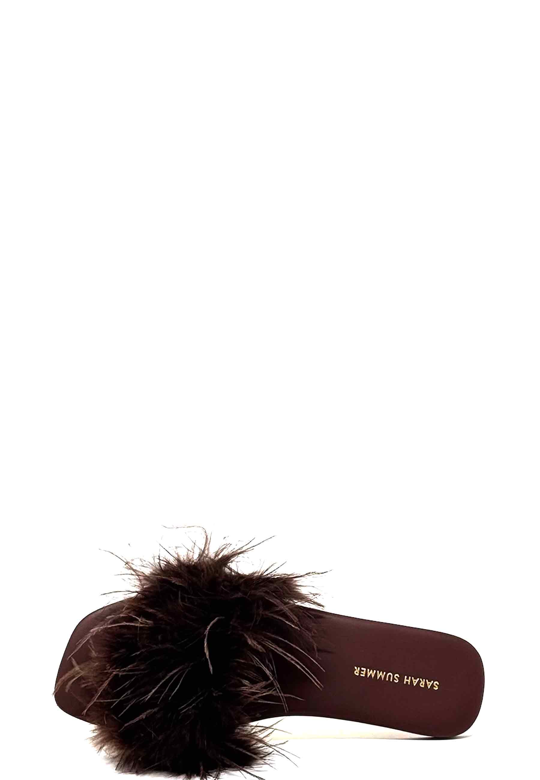 13084 Feder Pantolette | Caffe