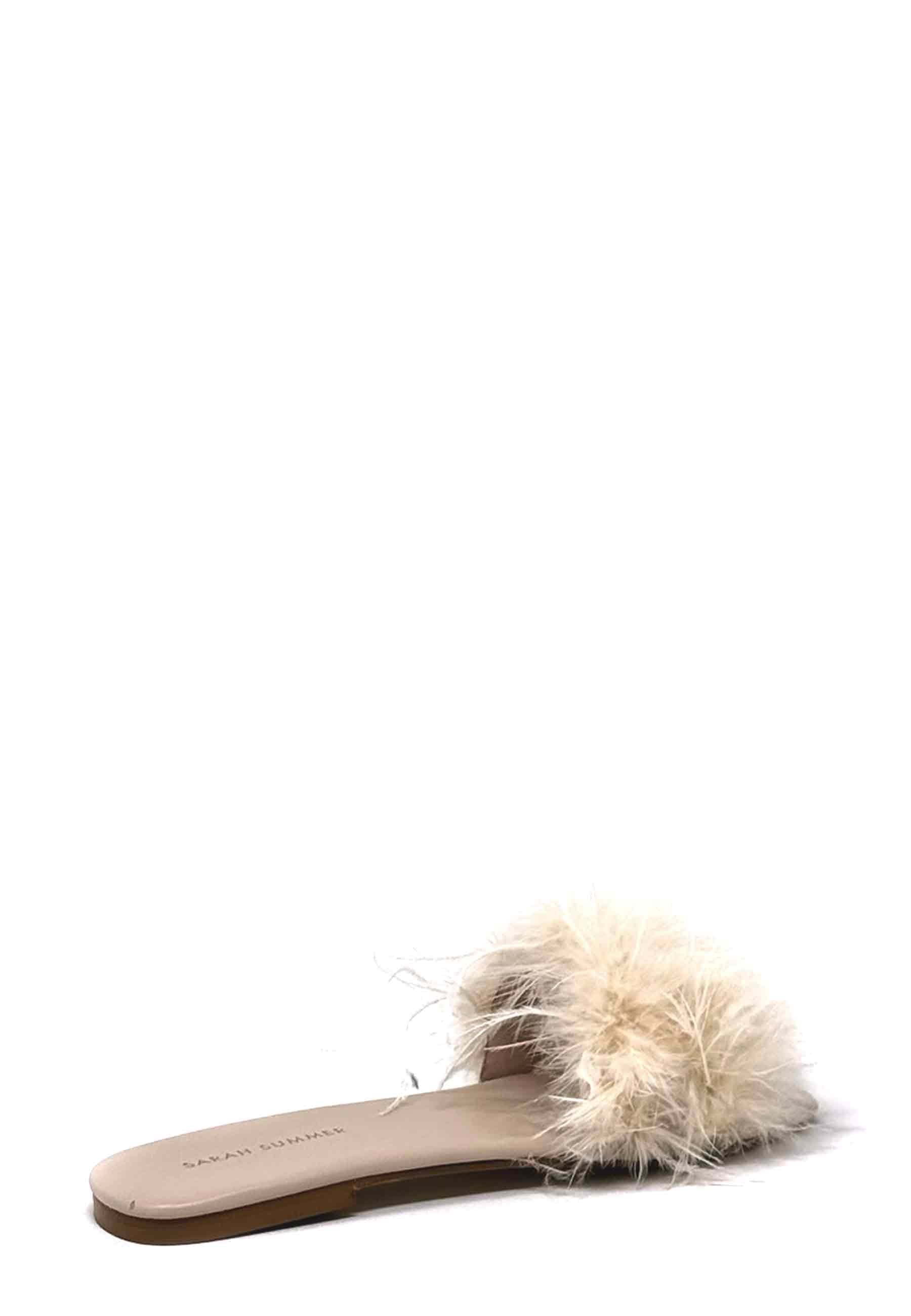 13084 Feder Pantolette | Offwhite