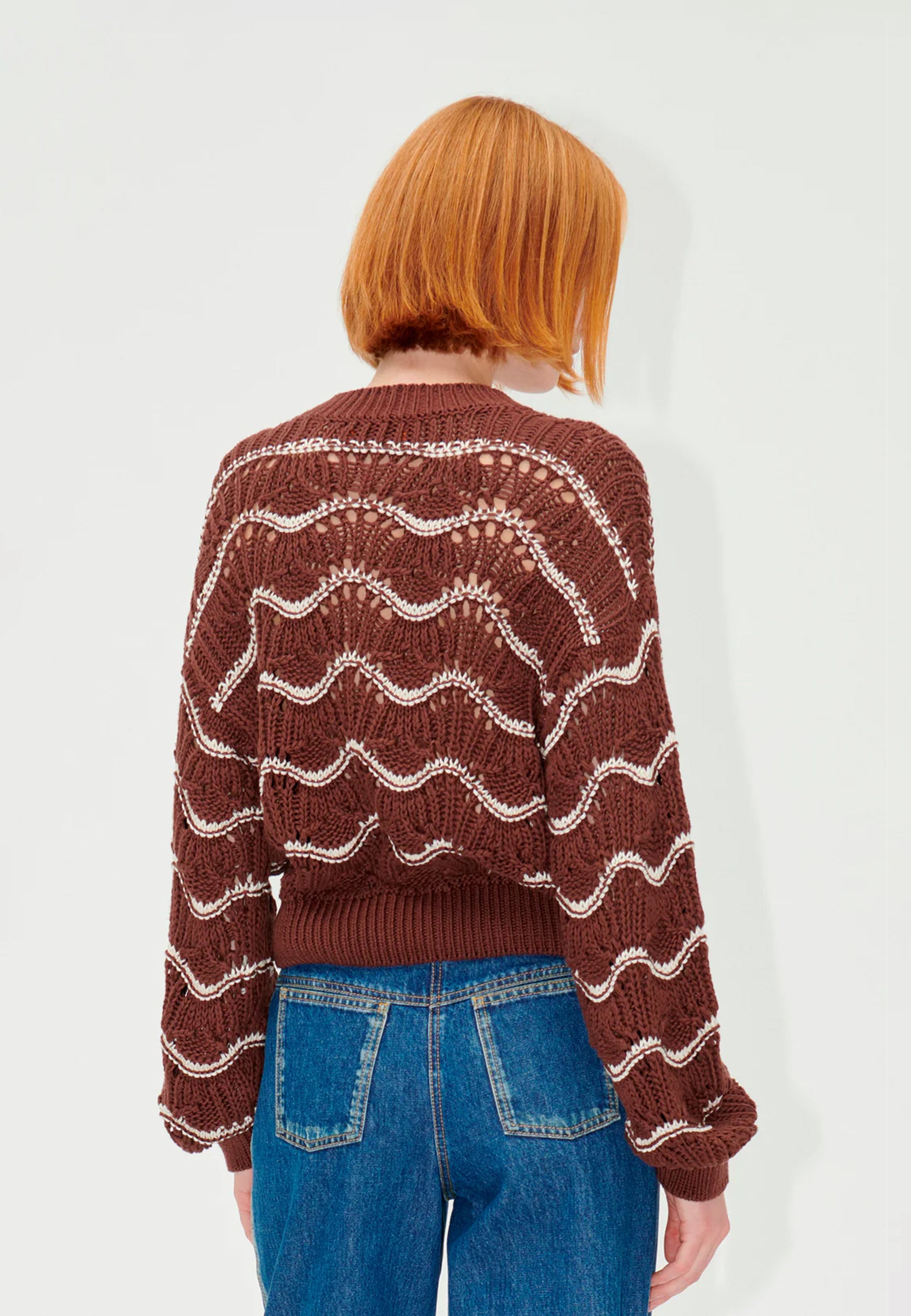 Dirch Sweater | Cream Waves