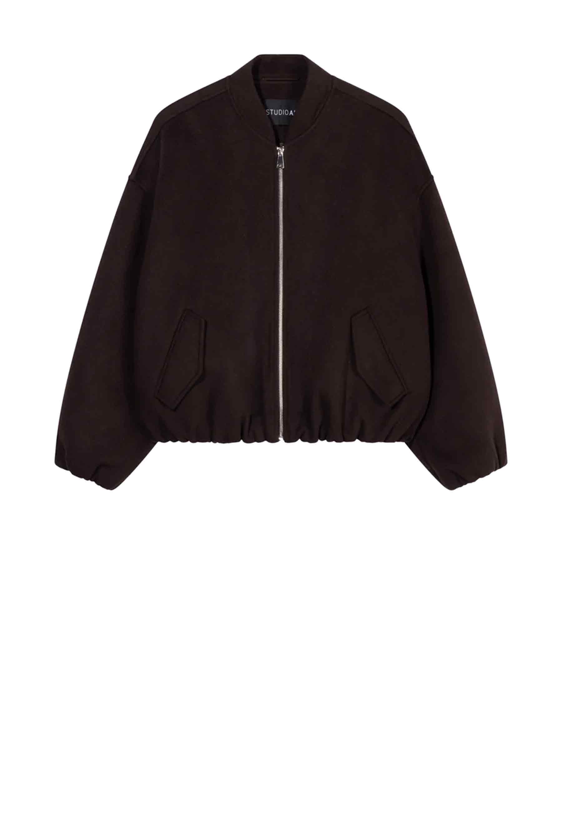 Ahti Woll Bomberjacke | Dark Brown
