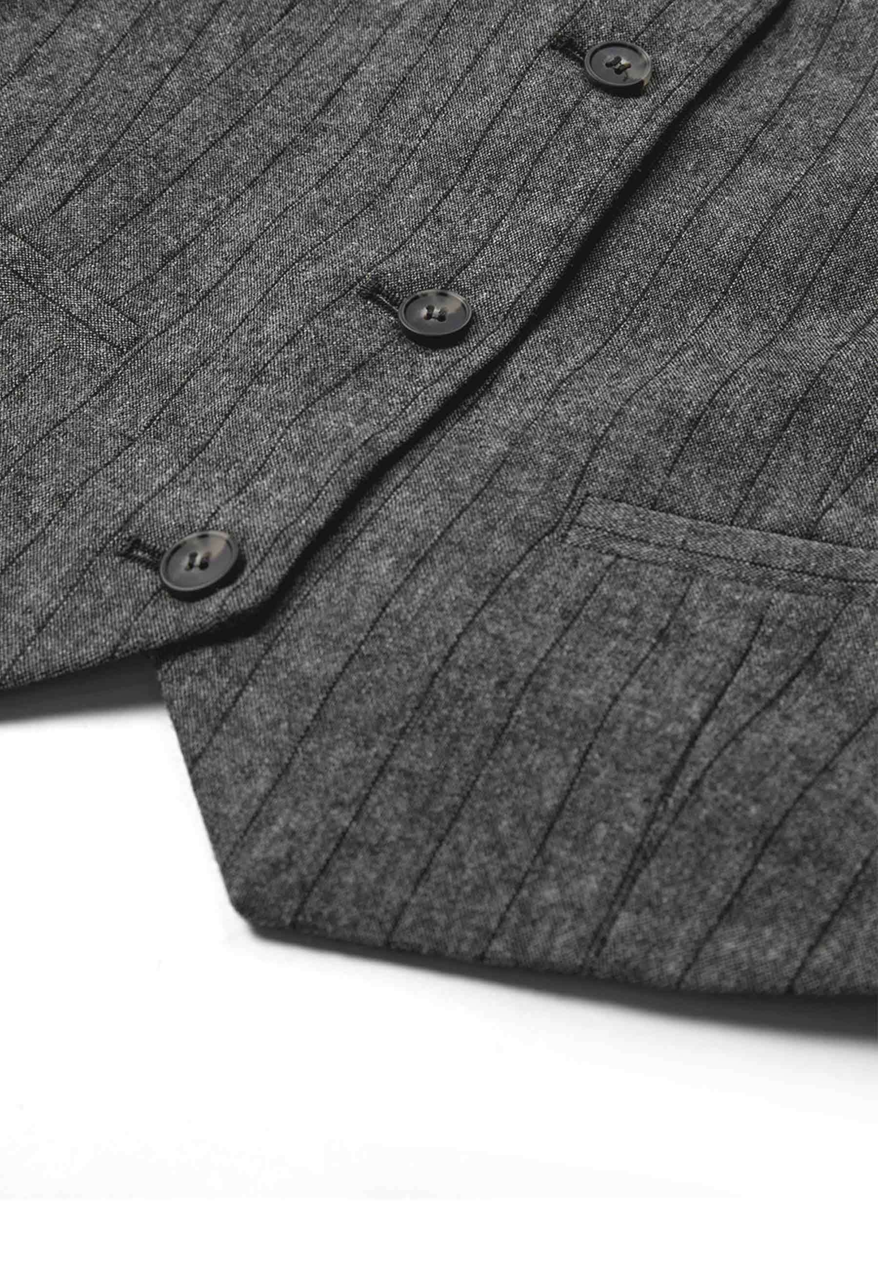 Tilda Tube Top | Grey Black Stripes