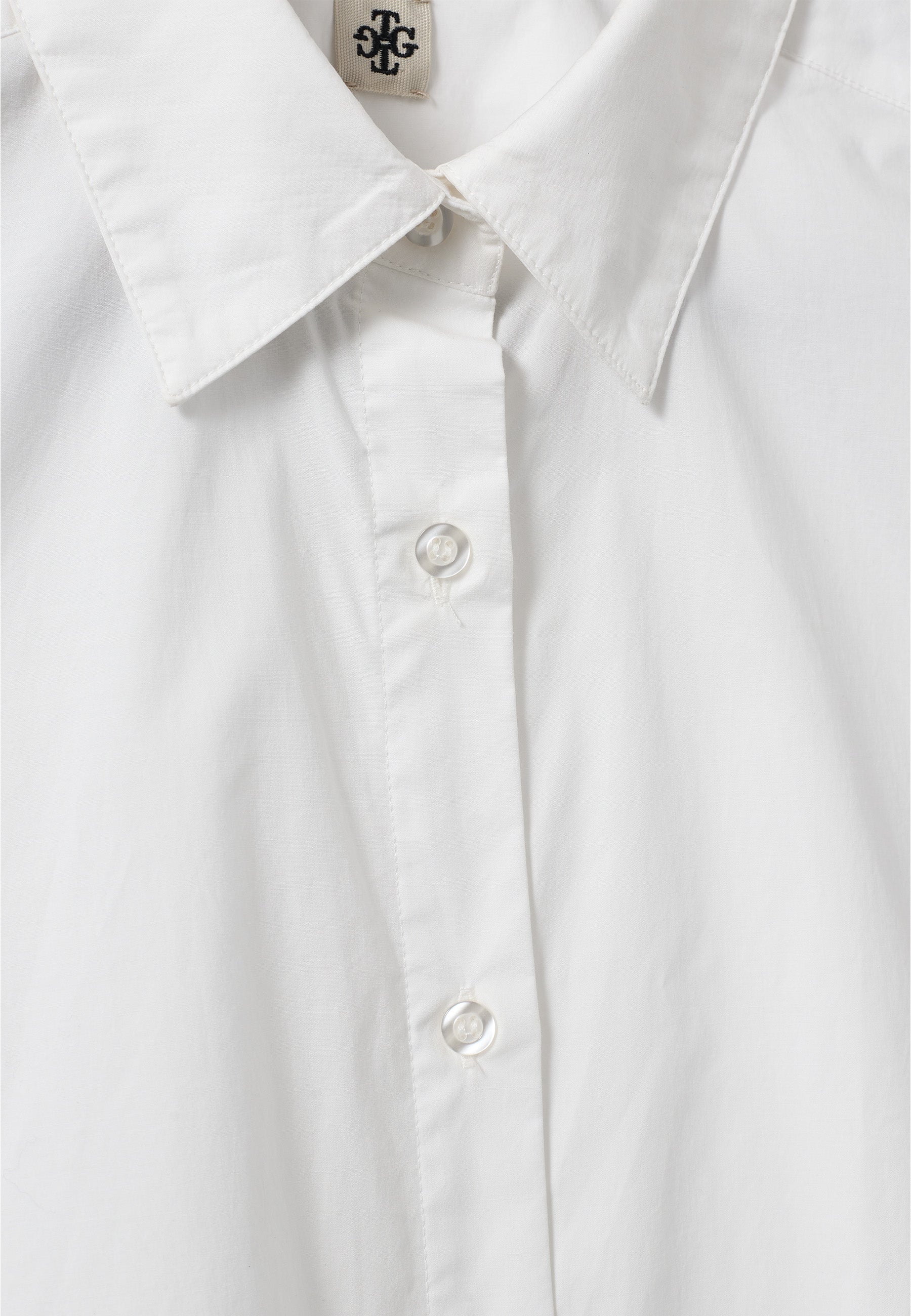 Cyprus Scallop Bluse | White