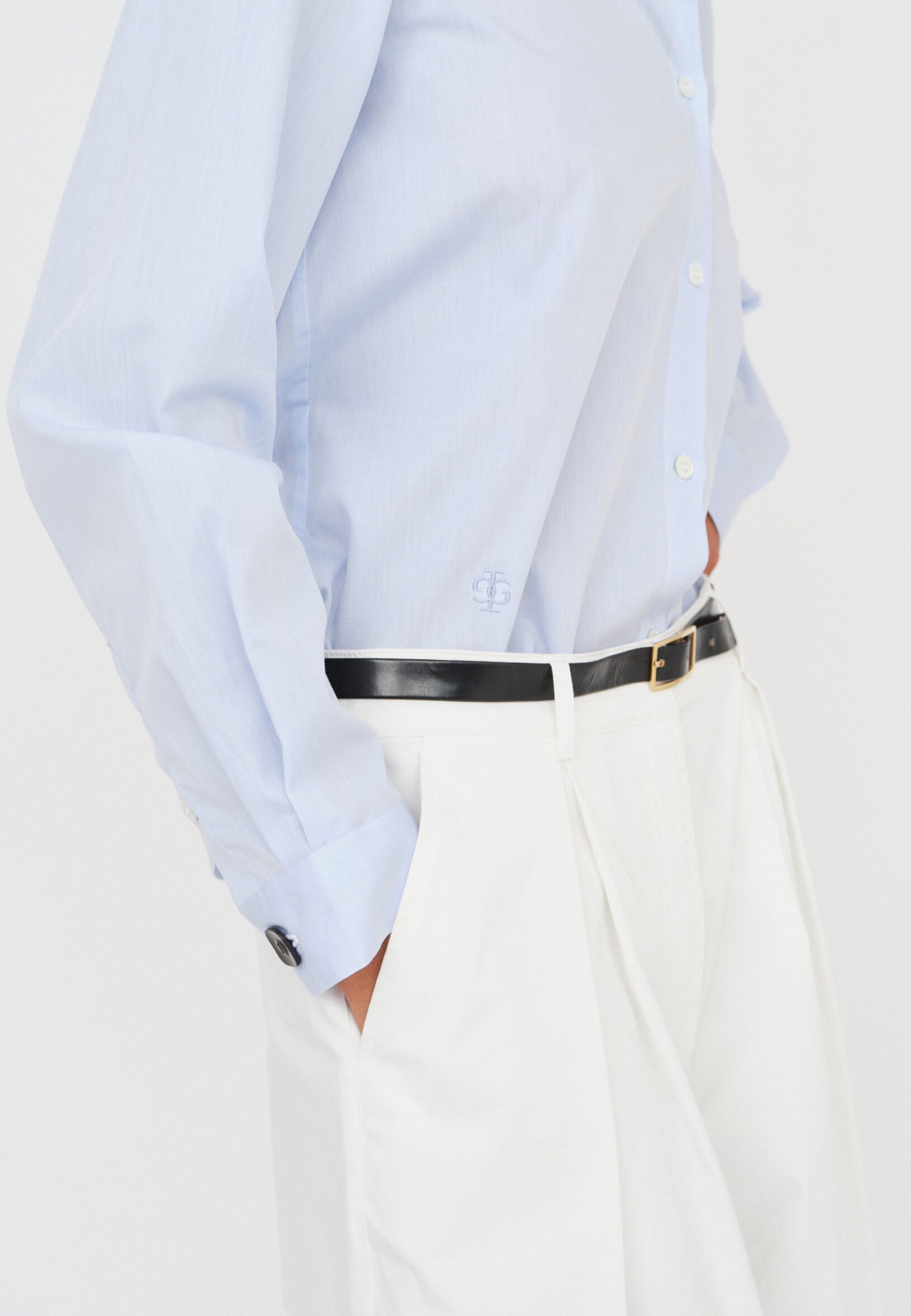 Perry Bluse | Dusty Blue