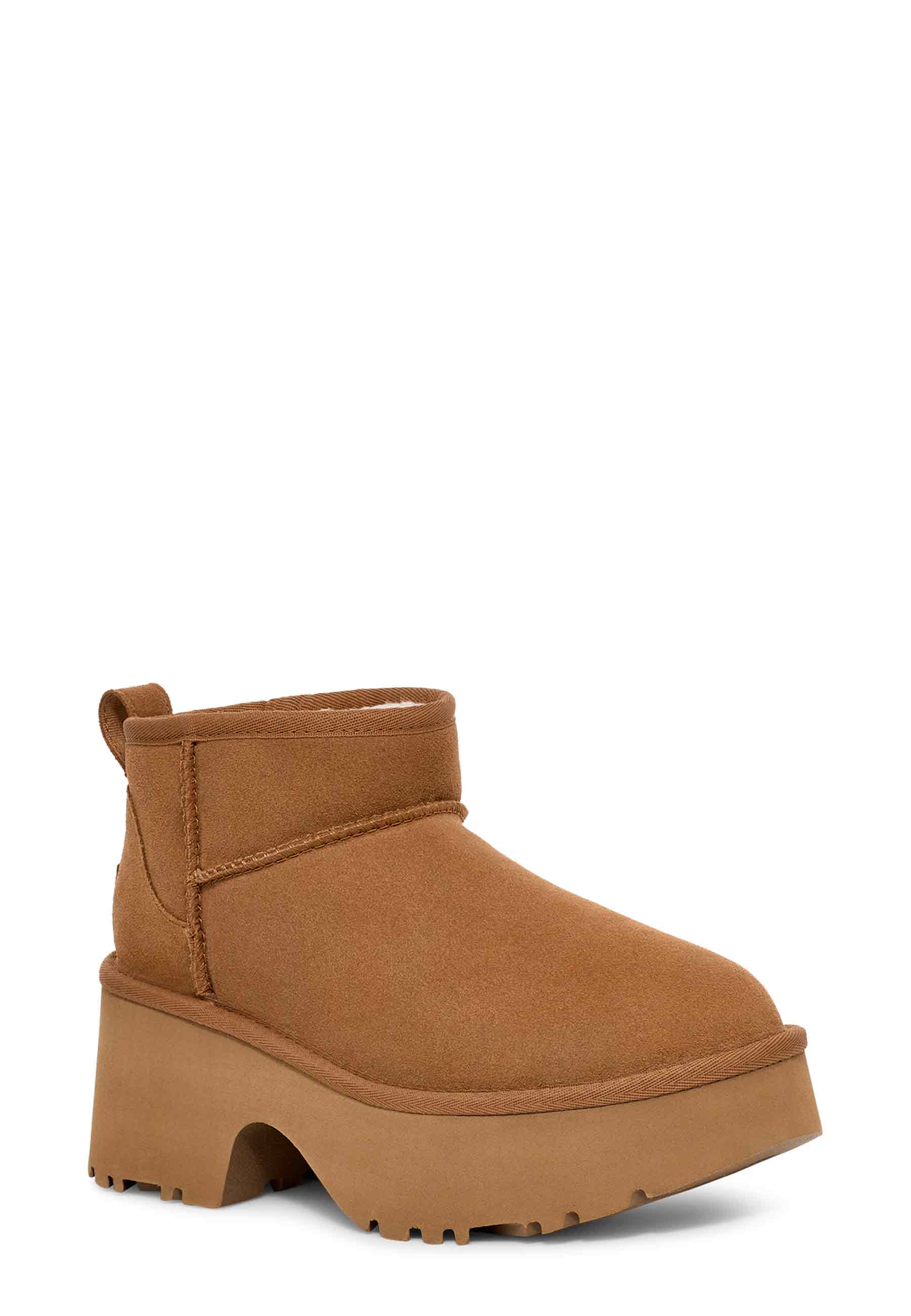 Klassisk Ultra Mini New Heights Støvle | Kastanjebrun