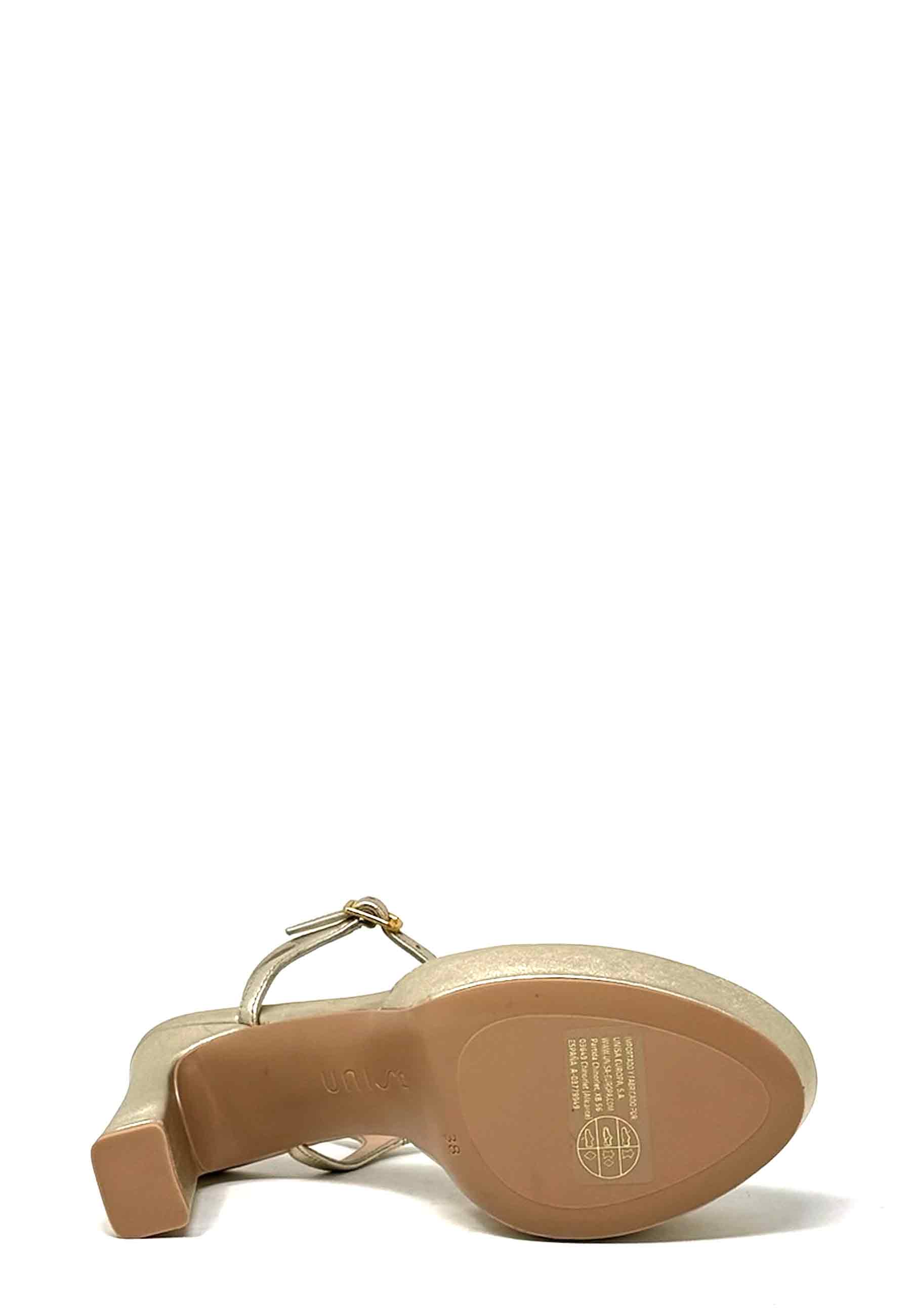 Richi Heel Sandale | Platino