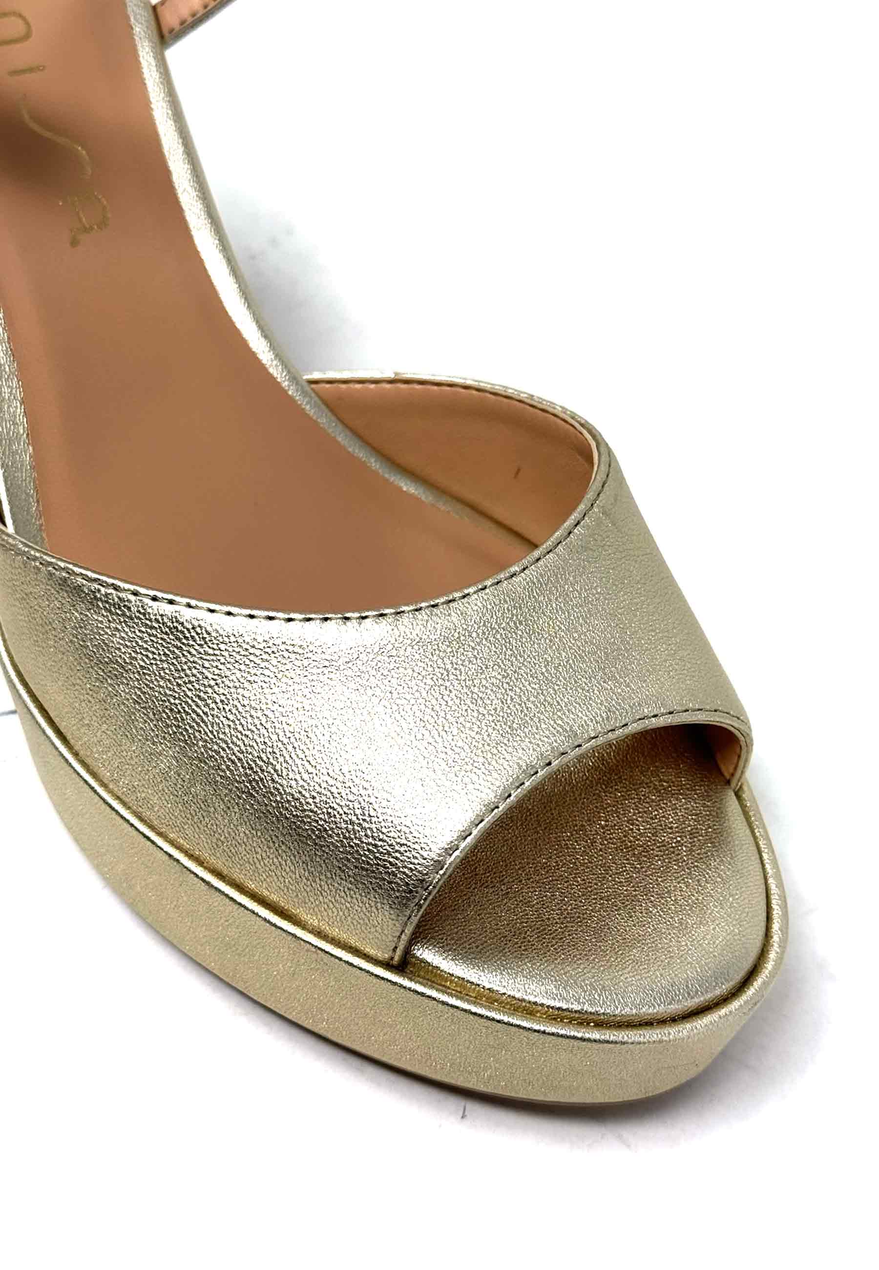 Richi Heel Sandale | Platino