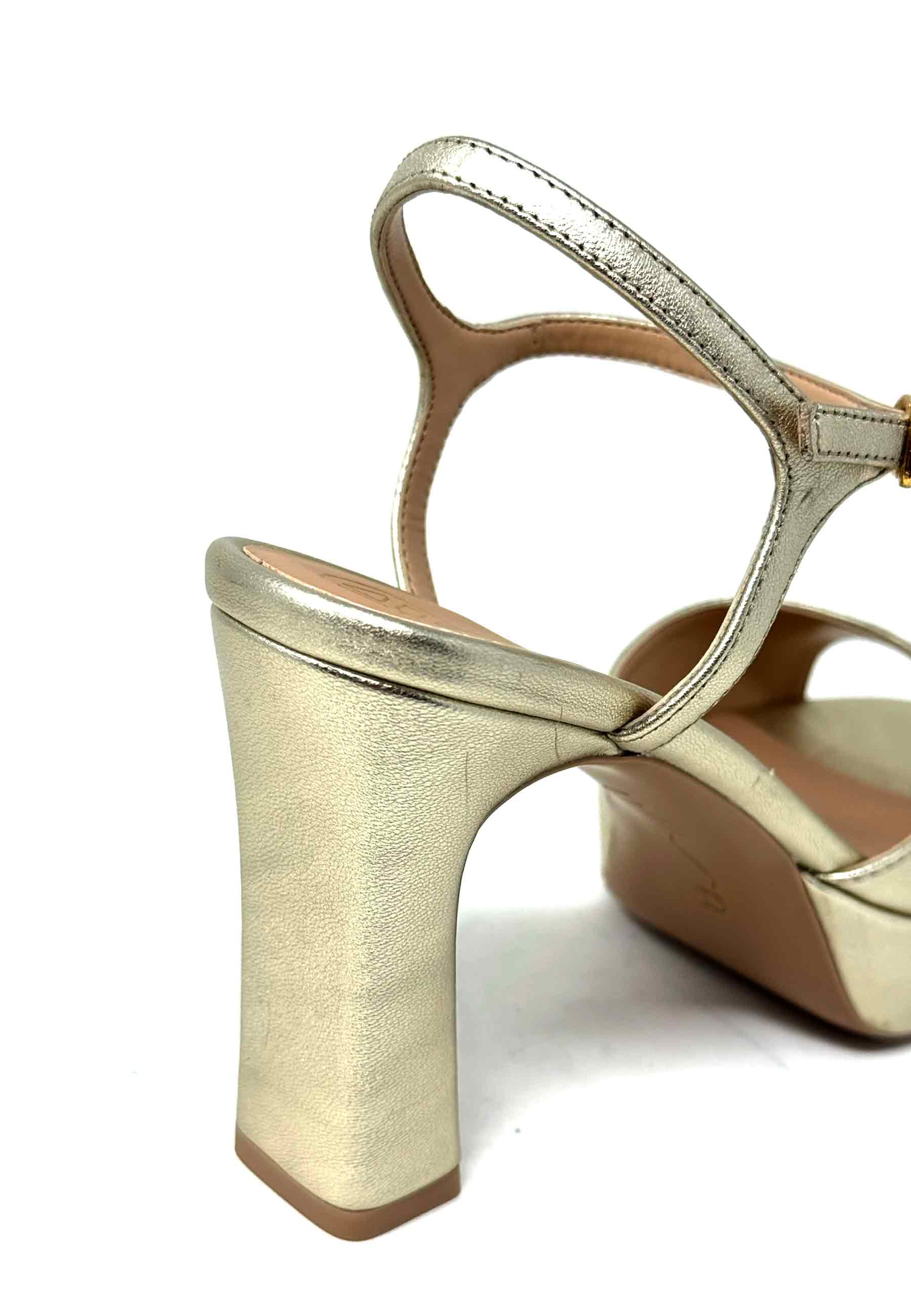 Richi Heel Sandale | Platino