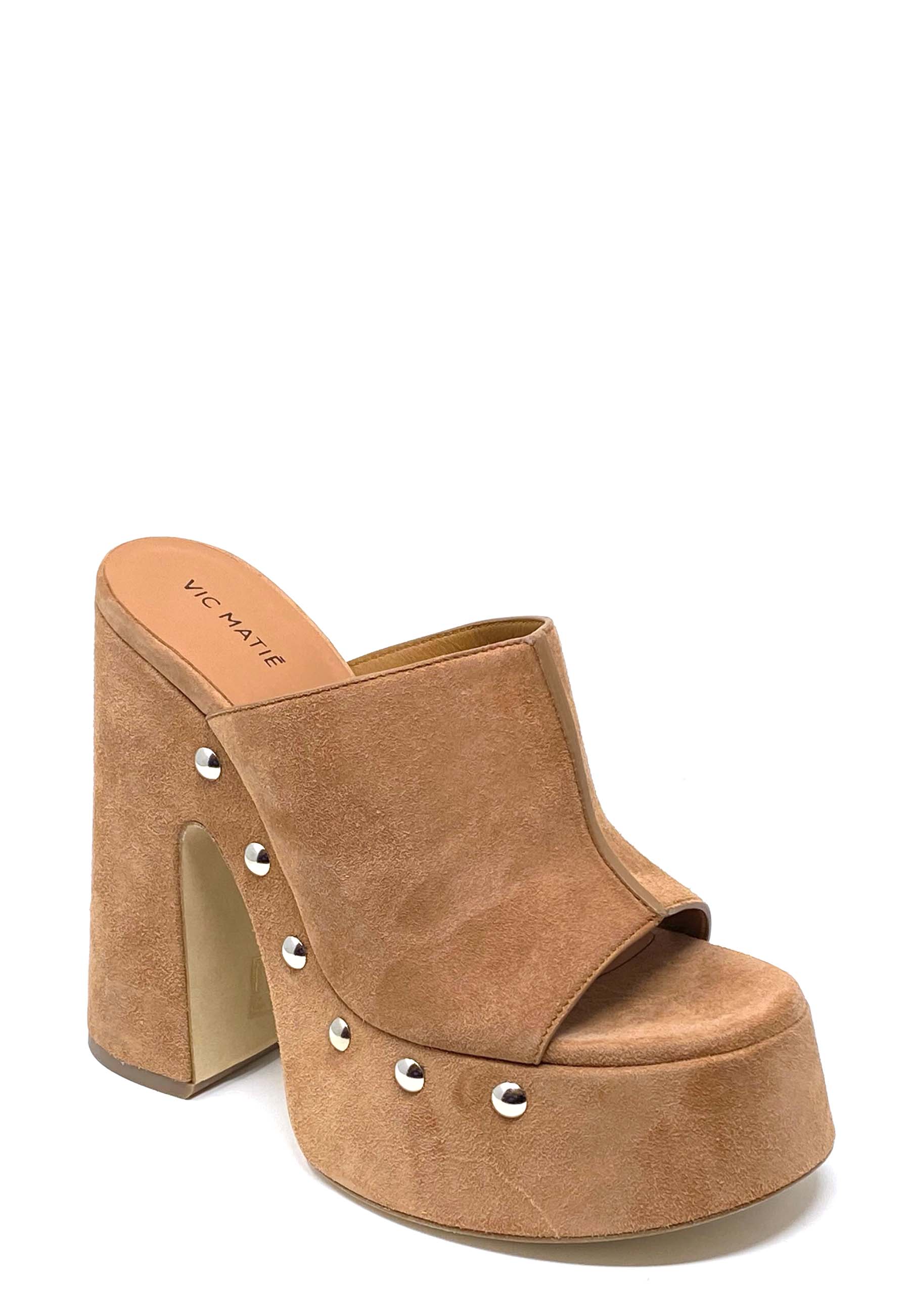 1E1414D high heel mules | Brown