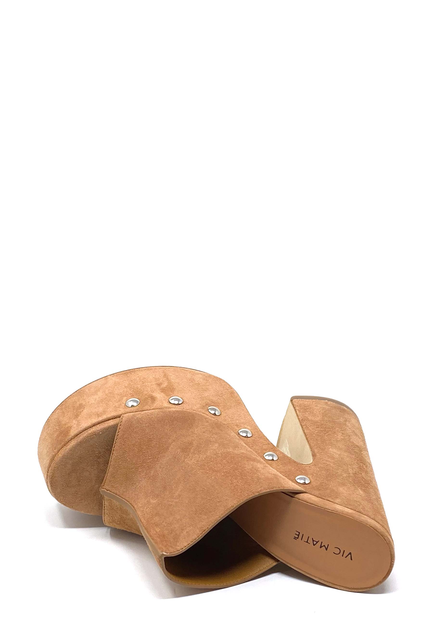 1E1414D high heel mules | Brown