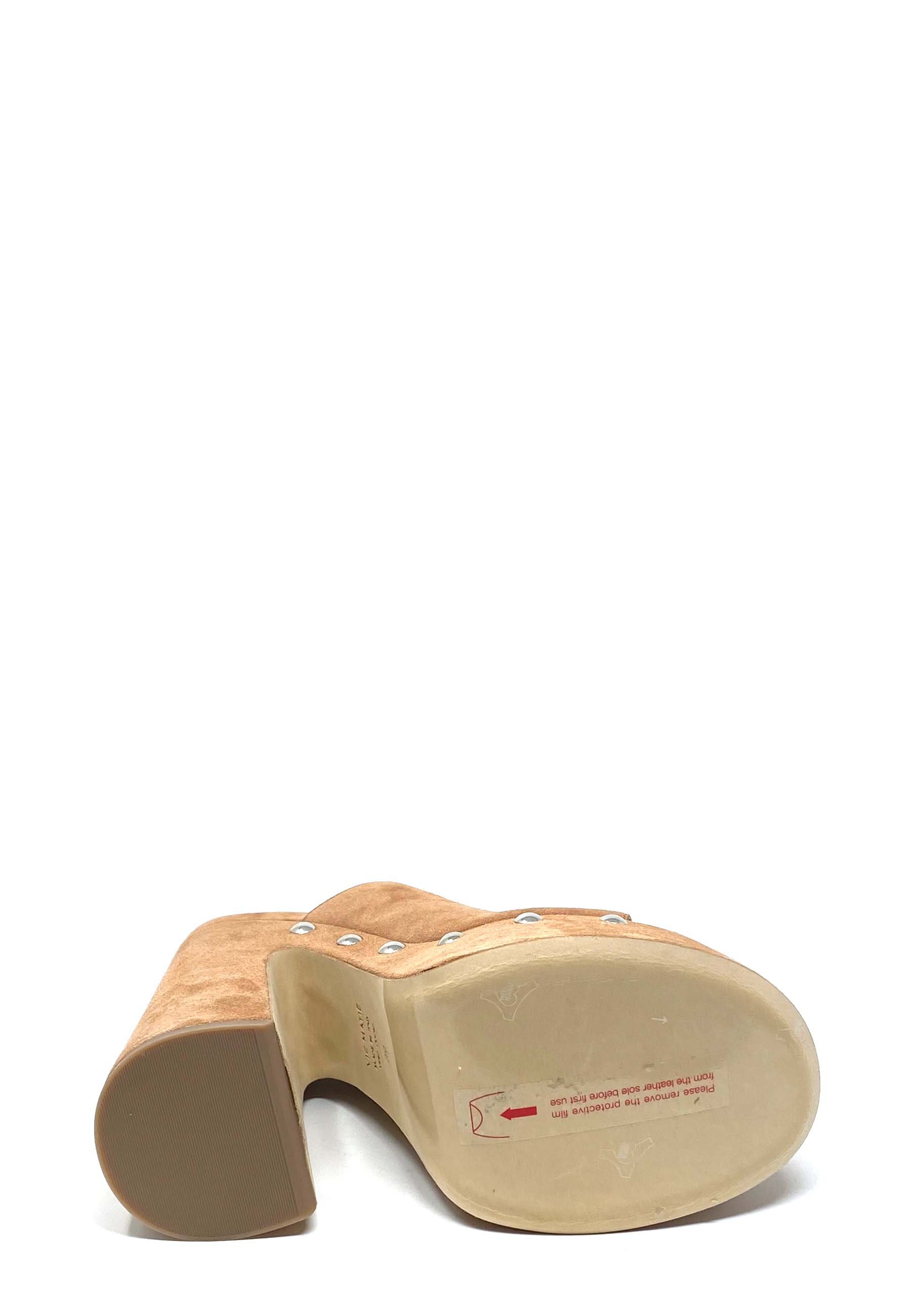 1E1414D high heel mules | Brown