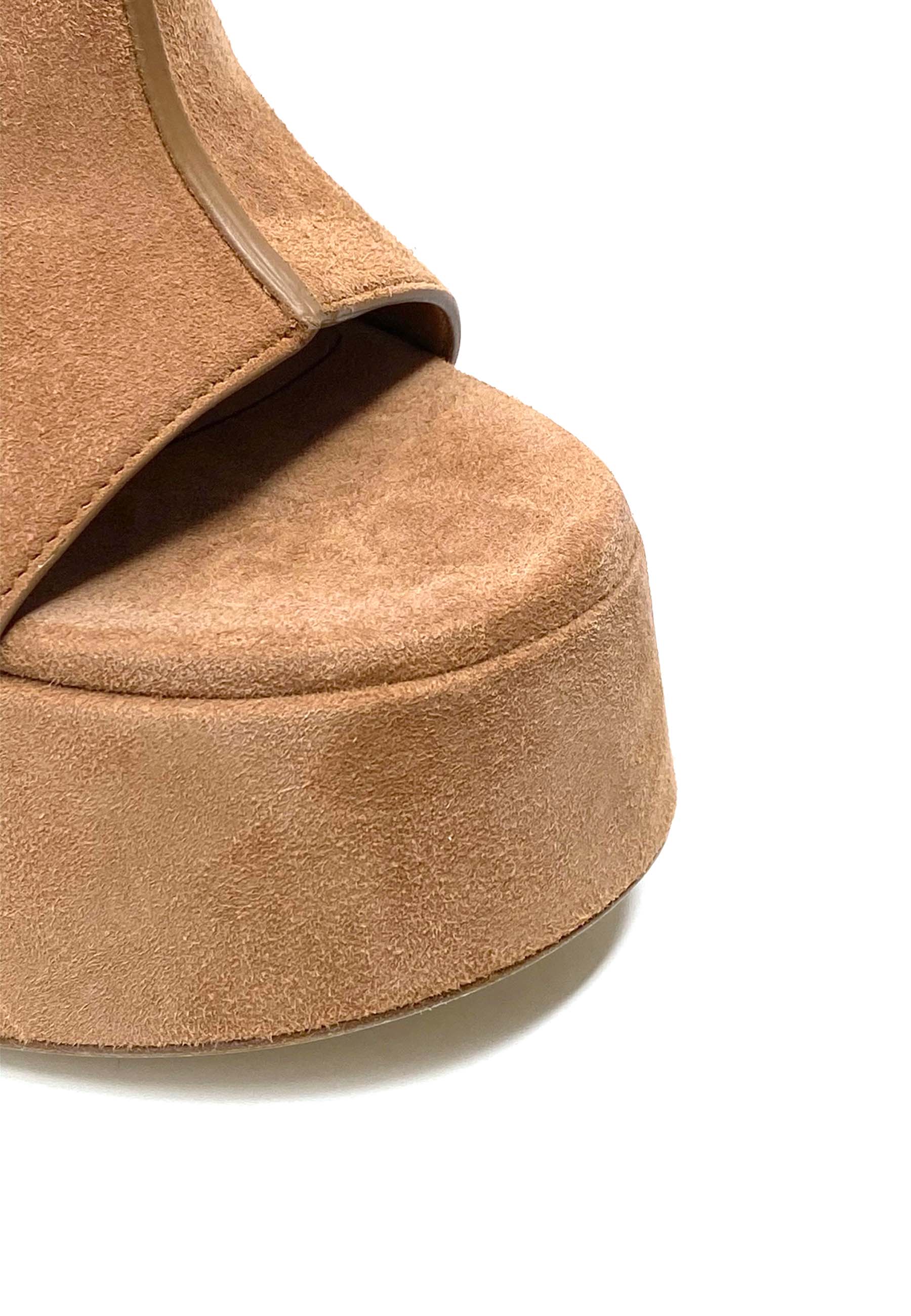1E1414D high heel mules | Brown