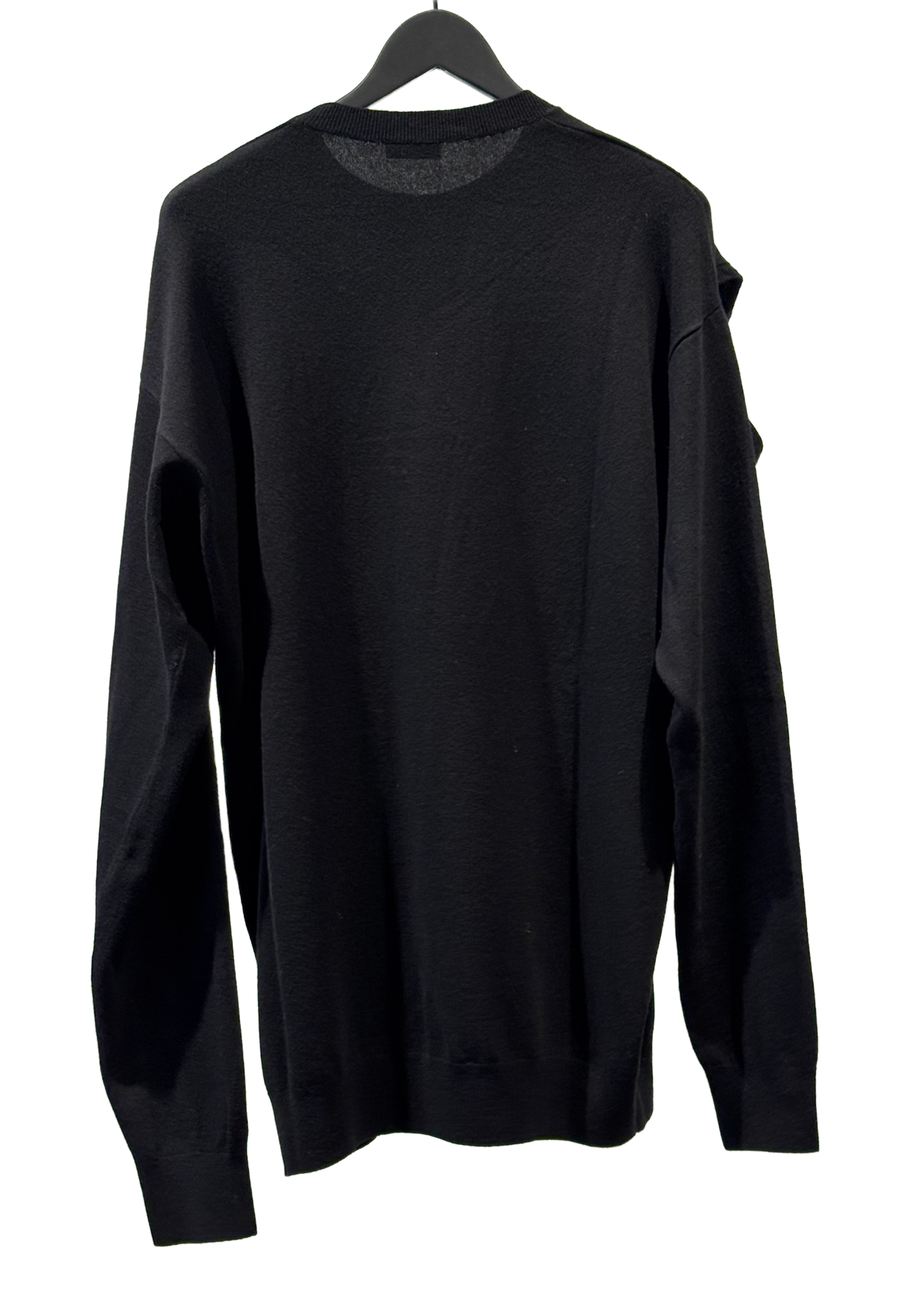 Asleeve Cut Out Pullover | Nero