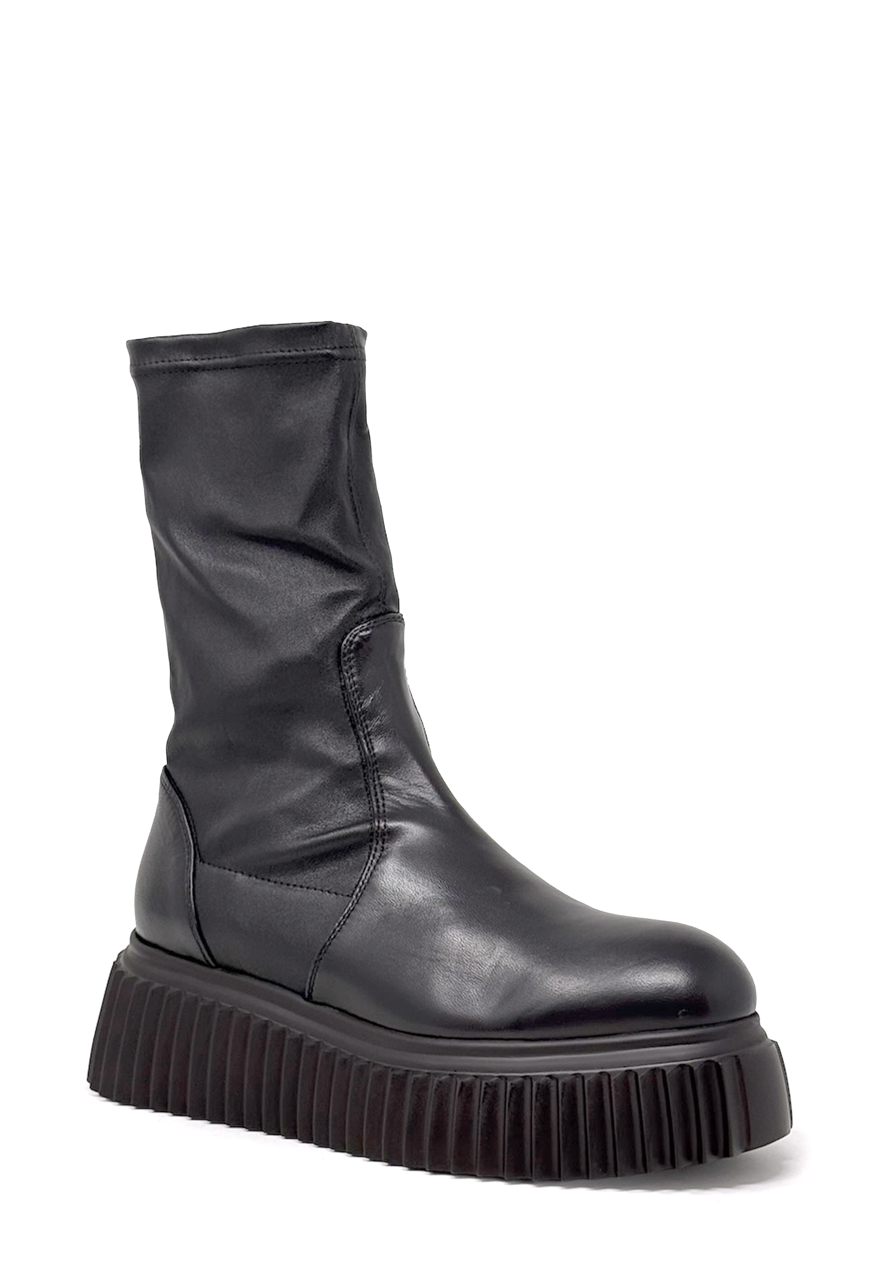 Milagros Plateau Stretch Boot | Testa Di Moro