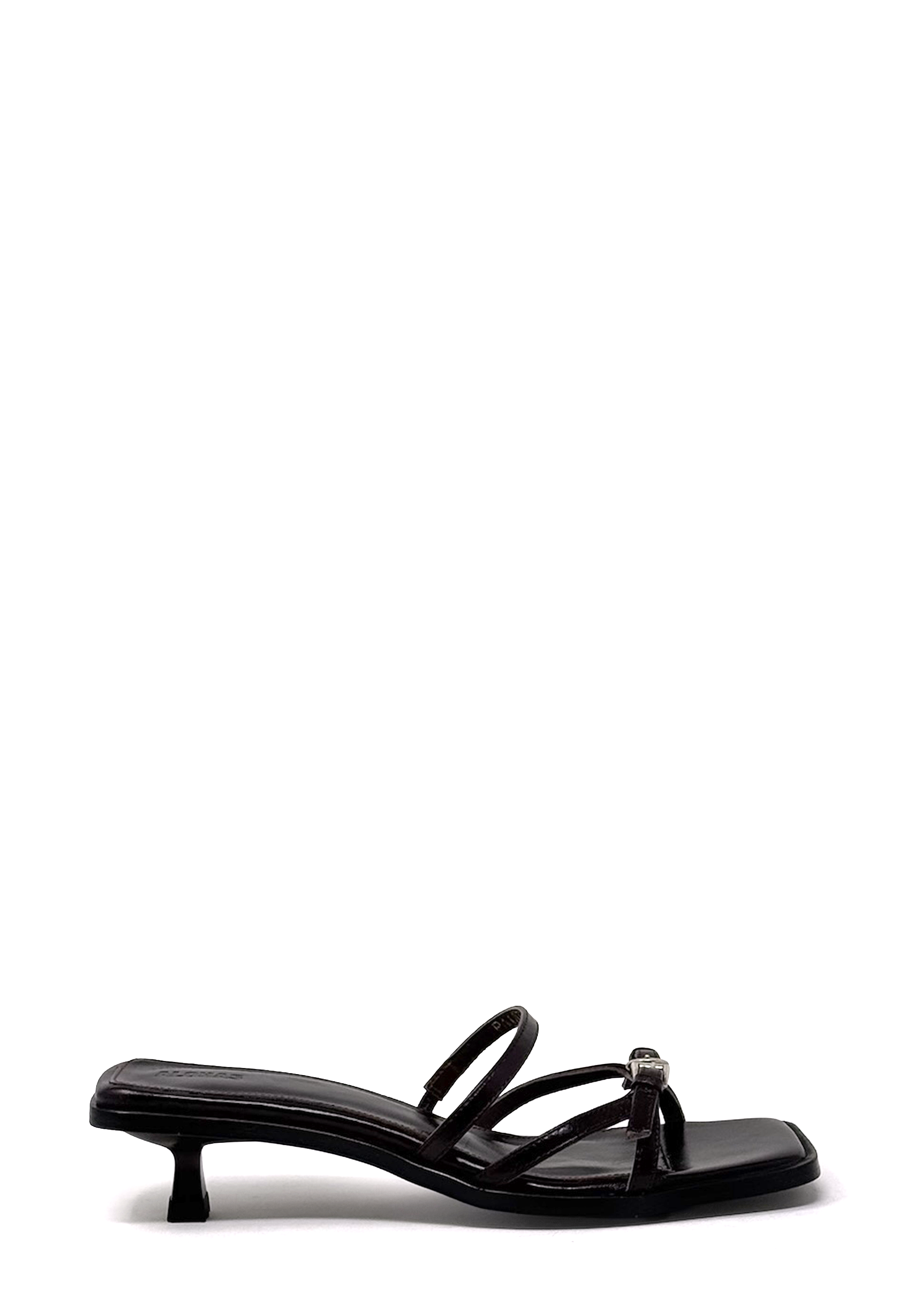 Liko Heel Pantolette | Dark Brown