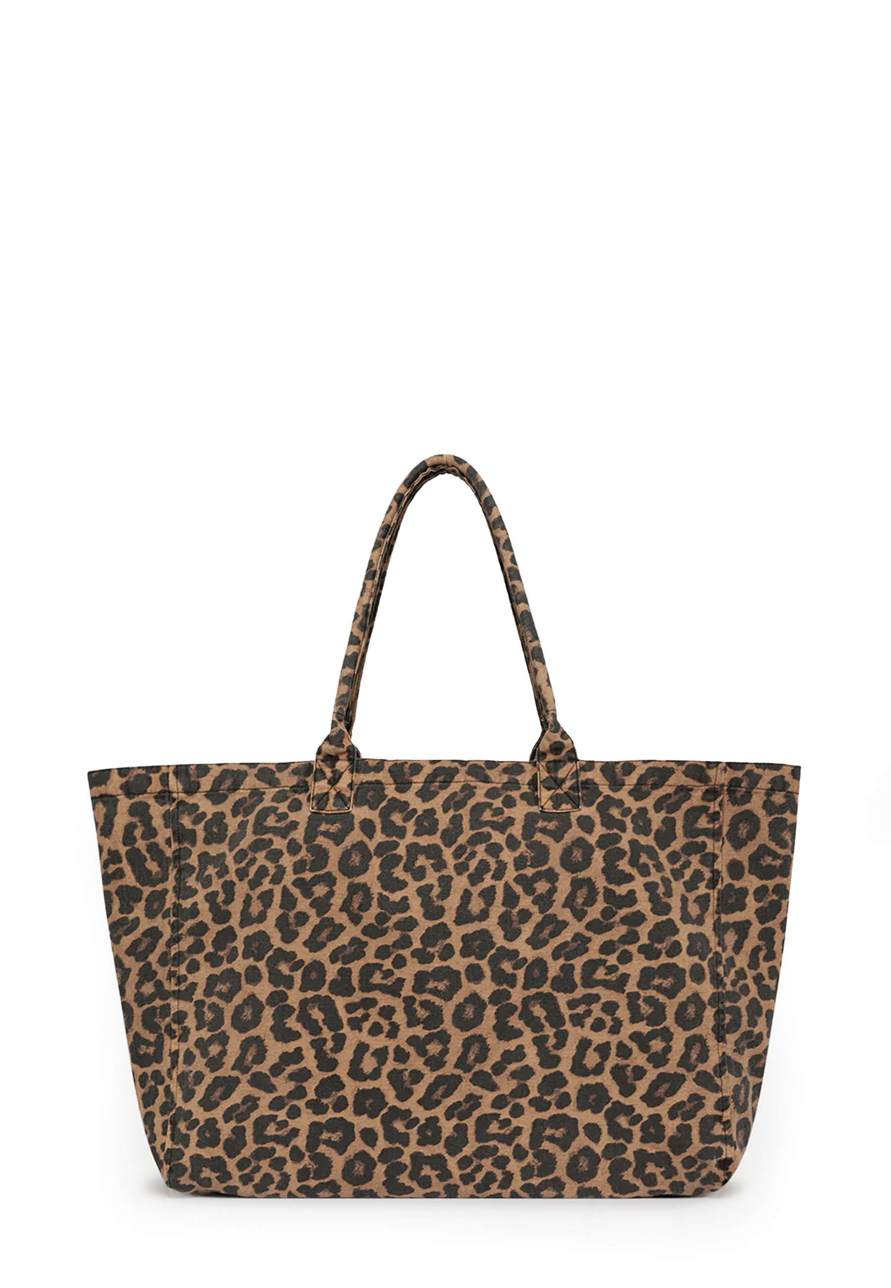 Canvas Tote | Black and Brown Leopard