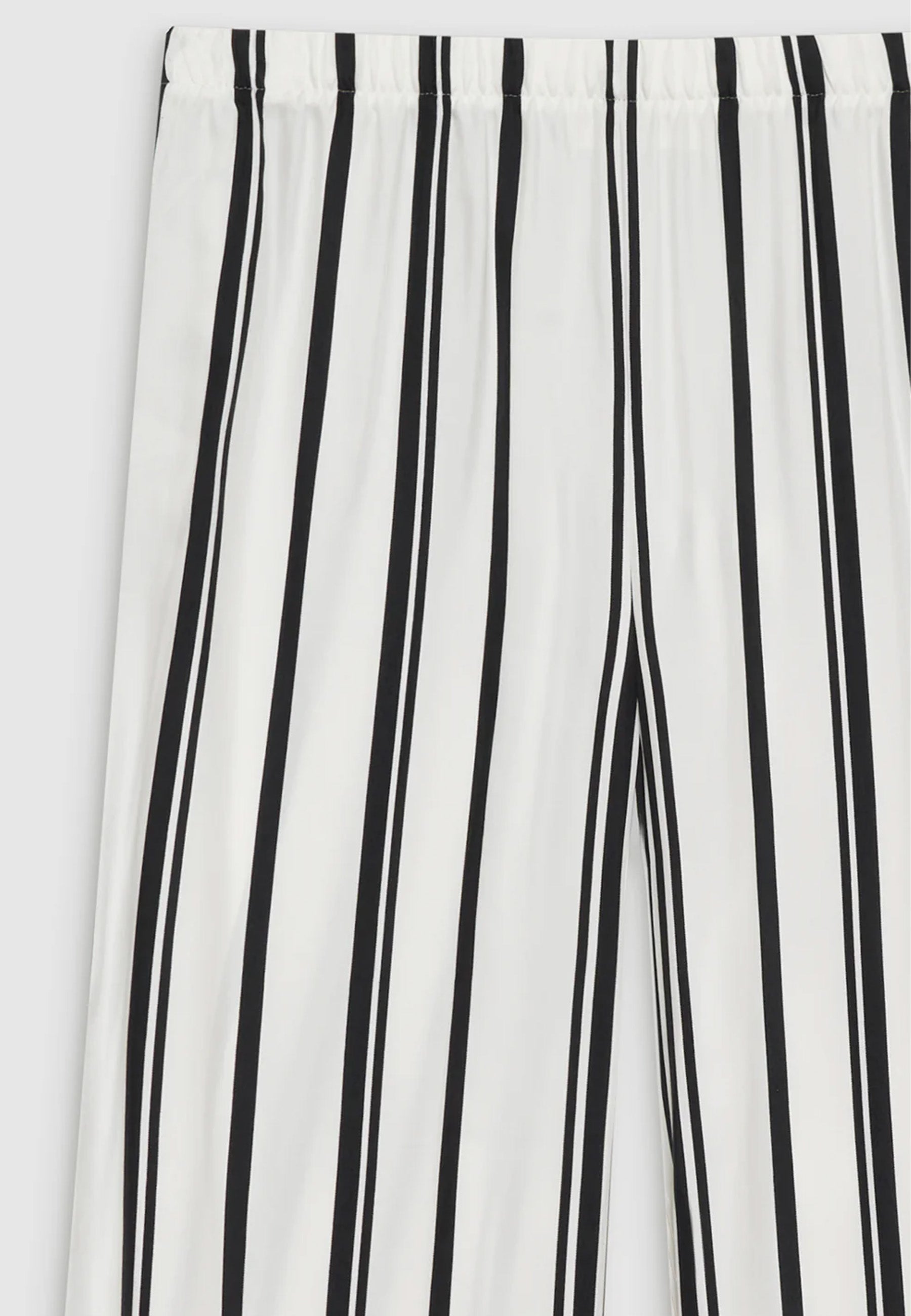 Elain Hose | Ivory and Black Monogram Stripe