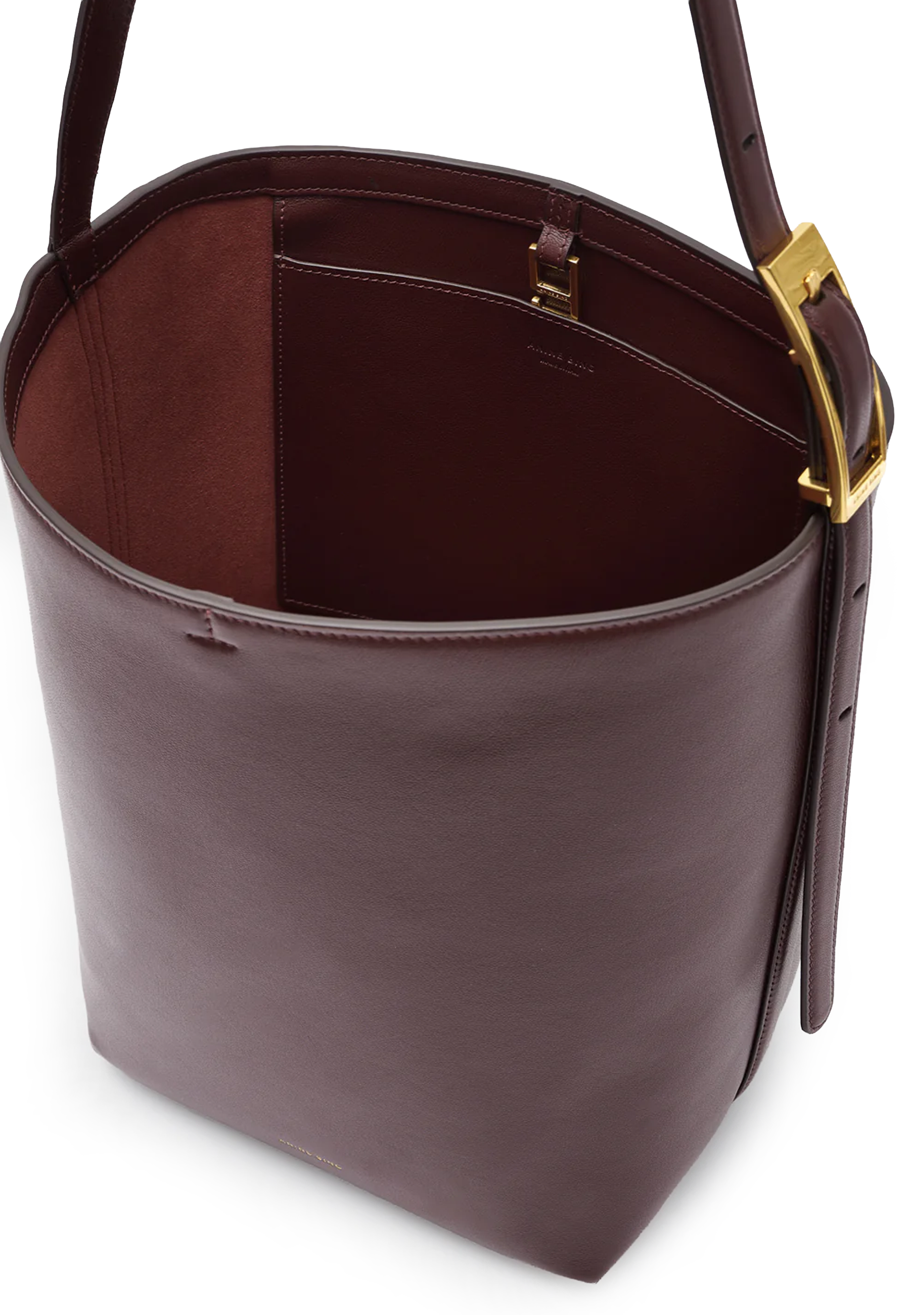 Elly Medium Bucket Bag |Â Grained Leather Fig
