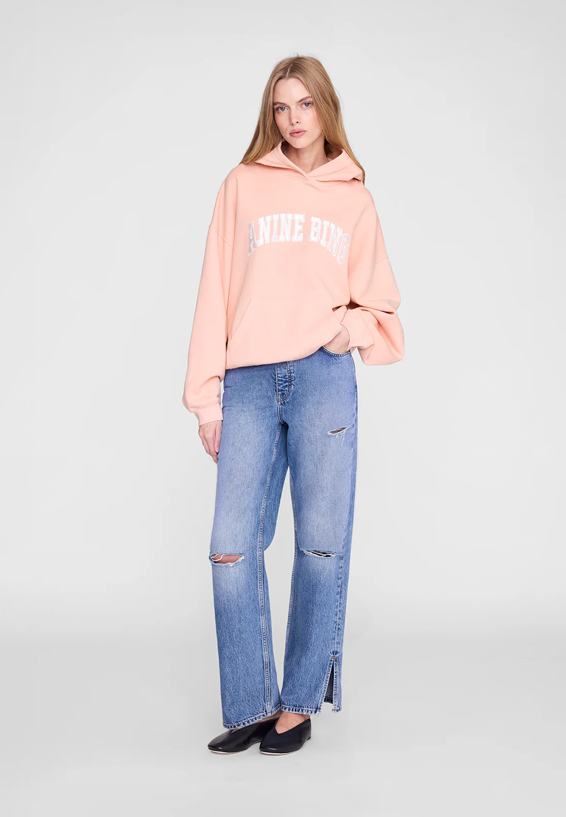 Harvey Sweatshirt | Anine Bing Coral Pink