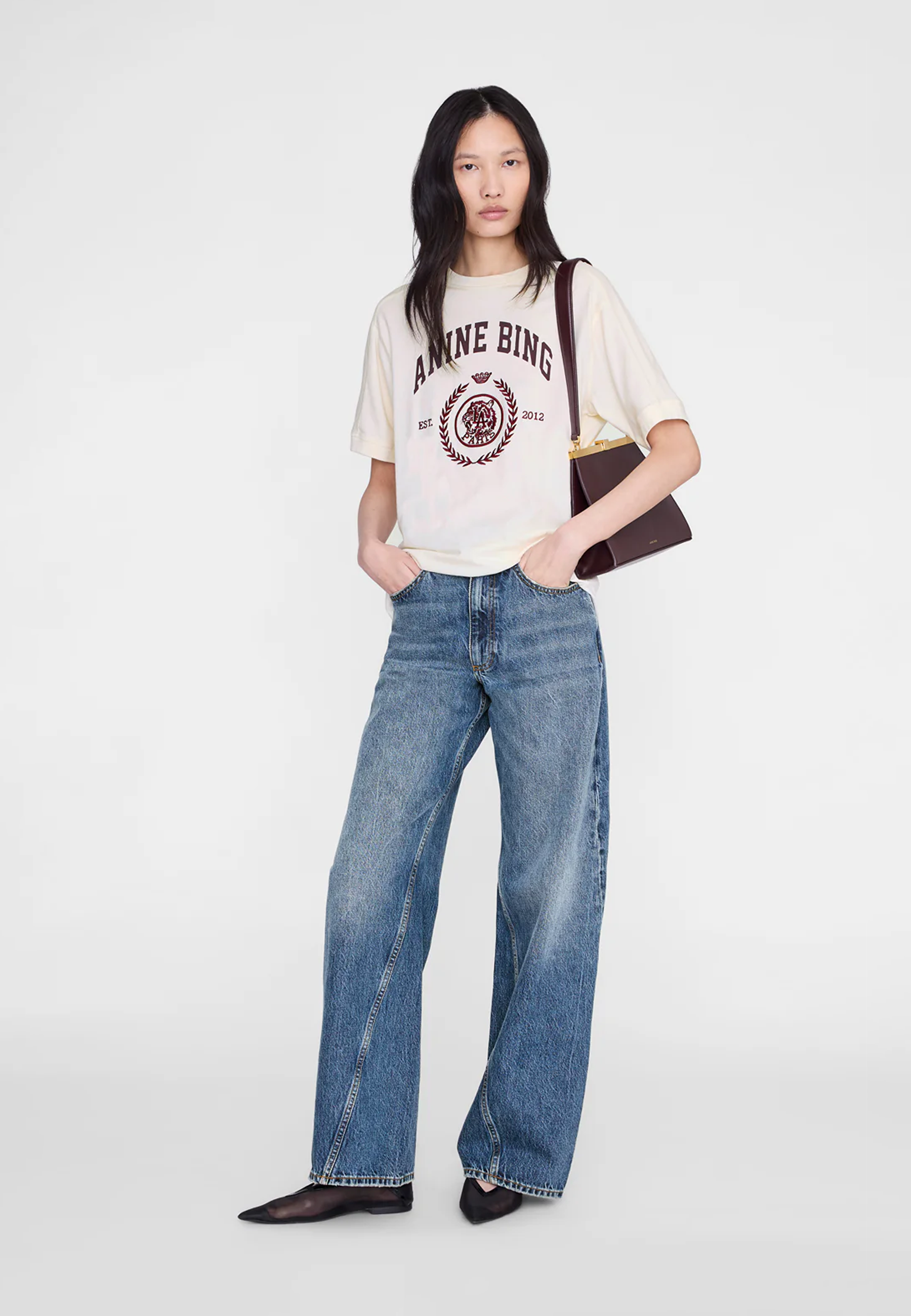 Jaylin T-Shirt | Collegiate Washed Cream