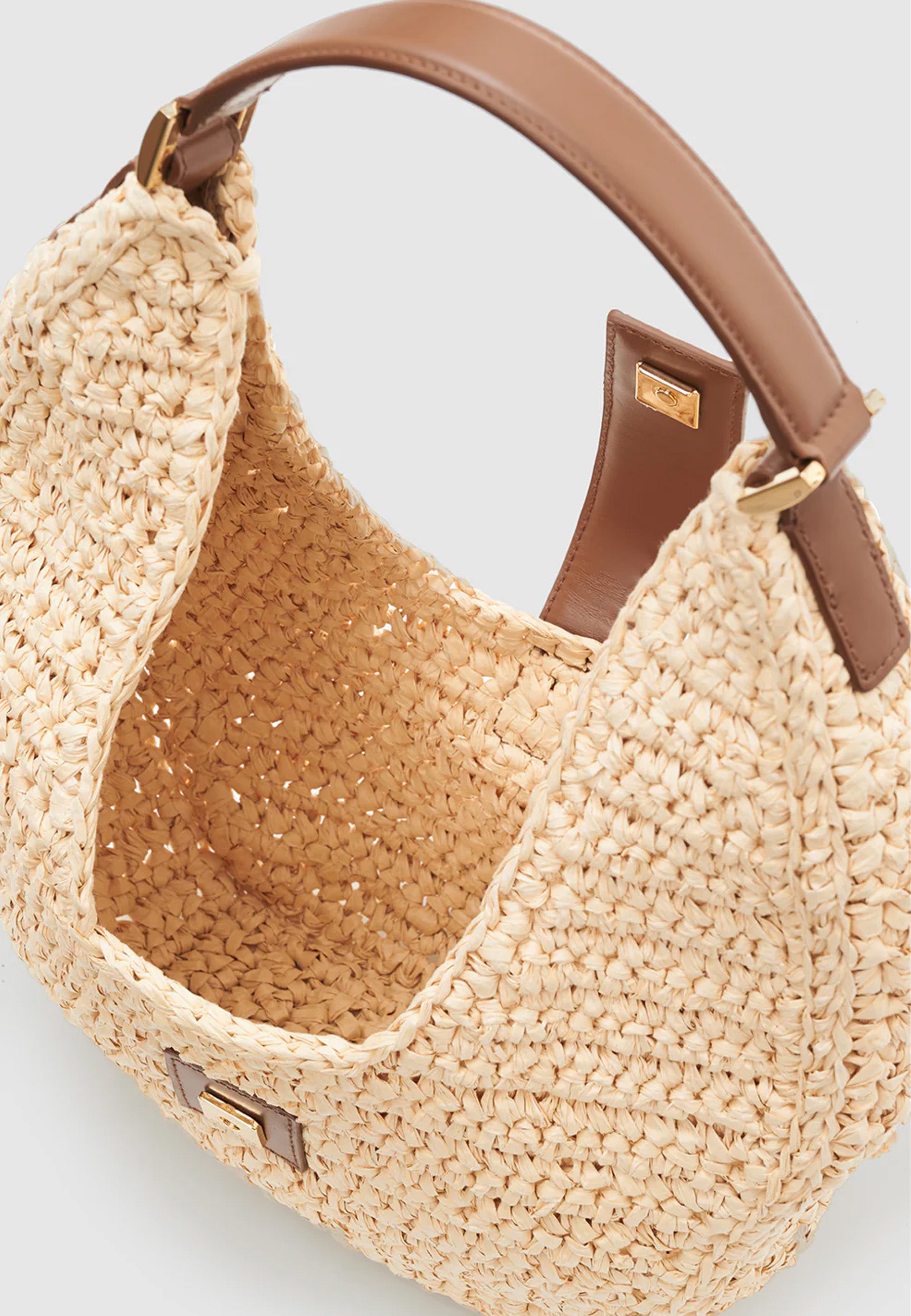 Lou Korb Tasche | Monogram Natural with Cognac