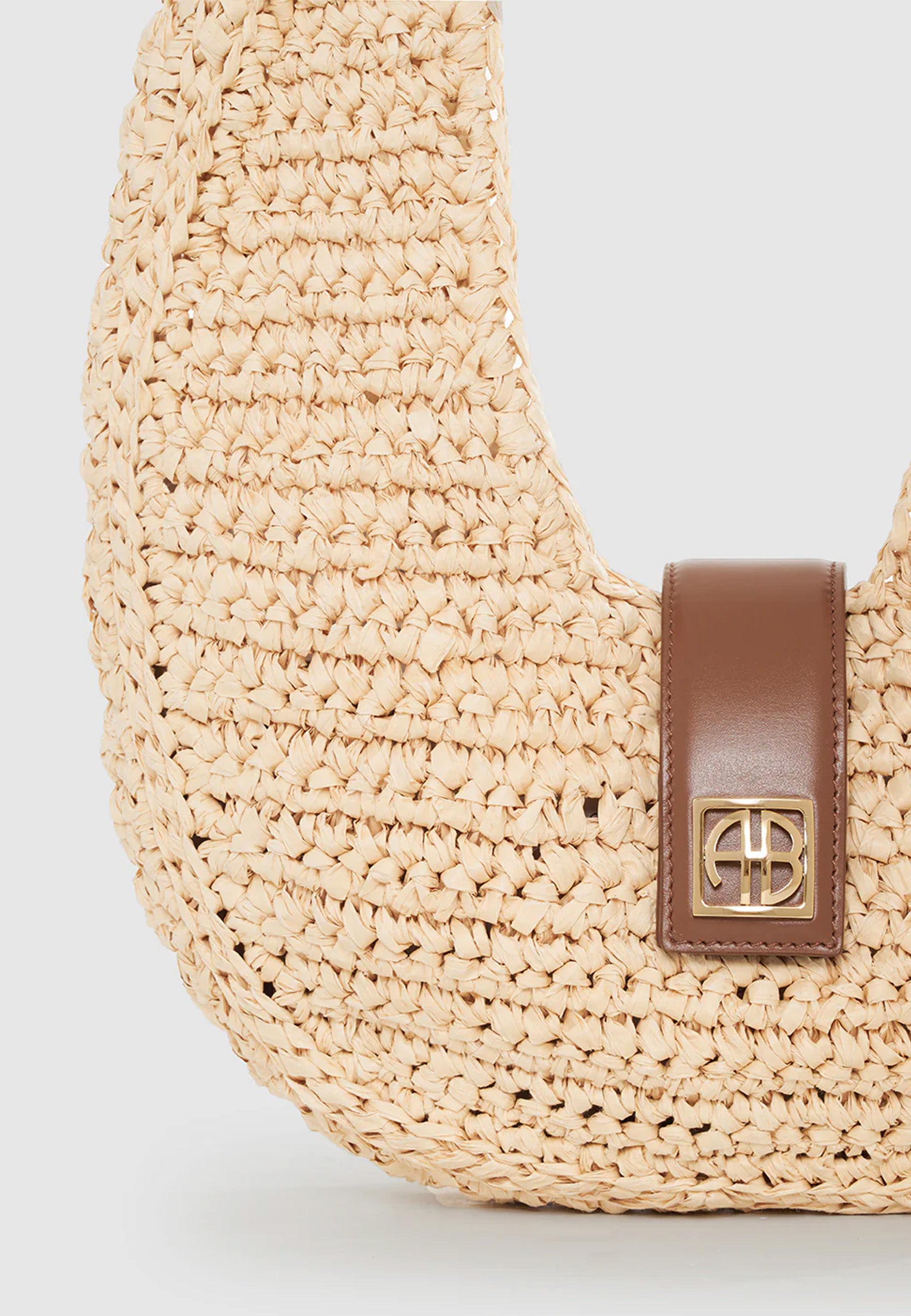 Lou Korb Tasche | Monogram Natural with Cognac