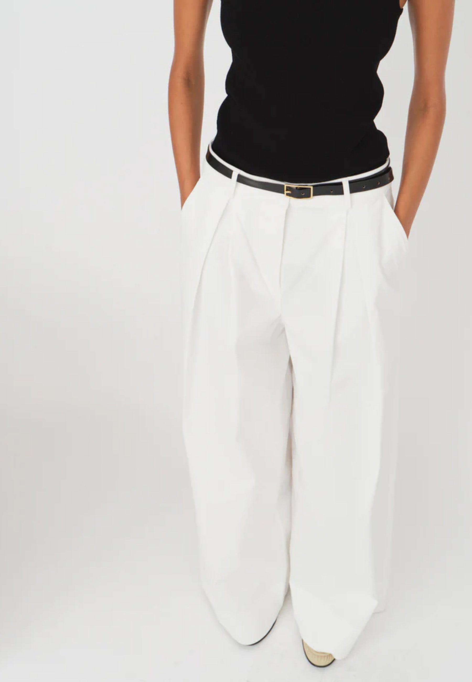 Avelino Bundfalten Hose | Cream