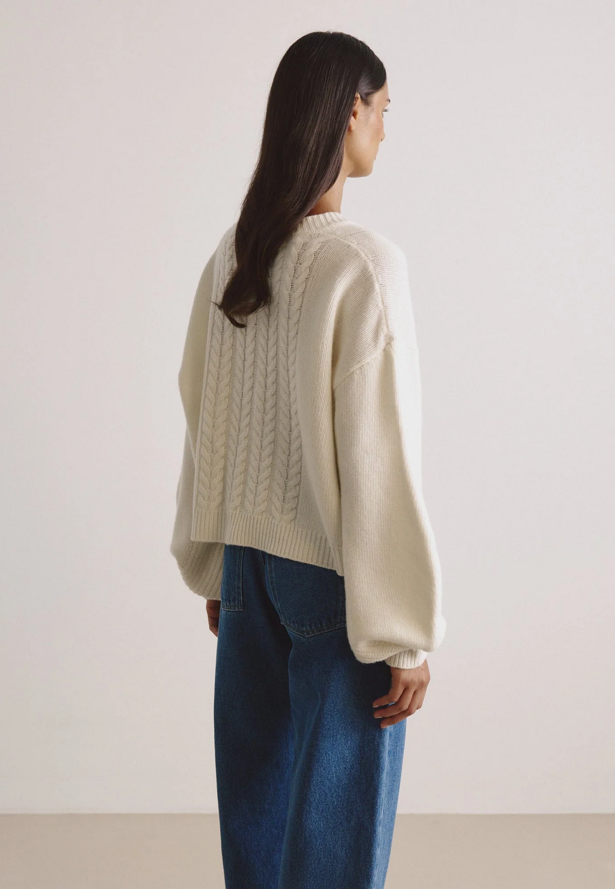 Karla Merino Cardigan | Ecru