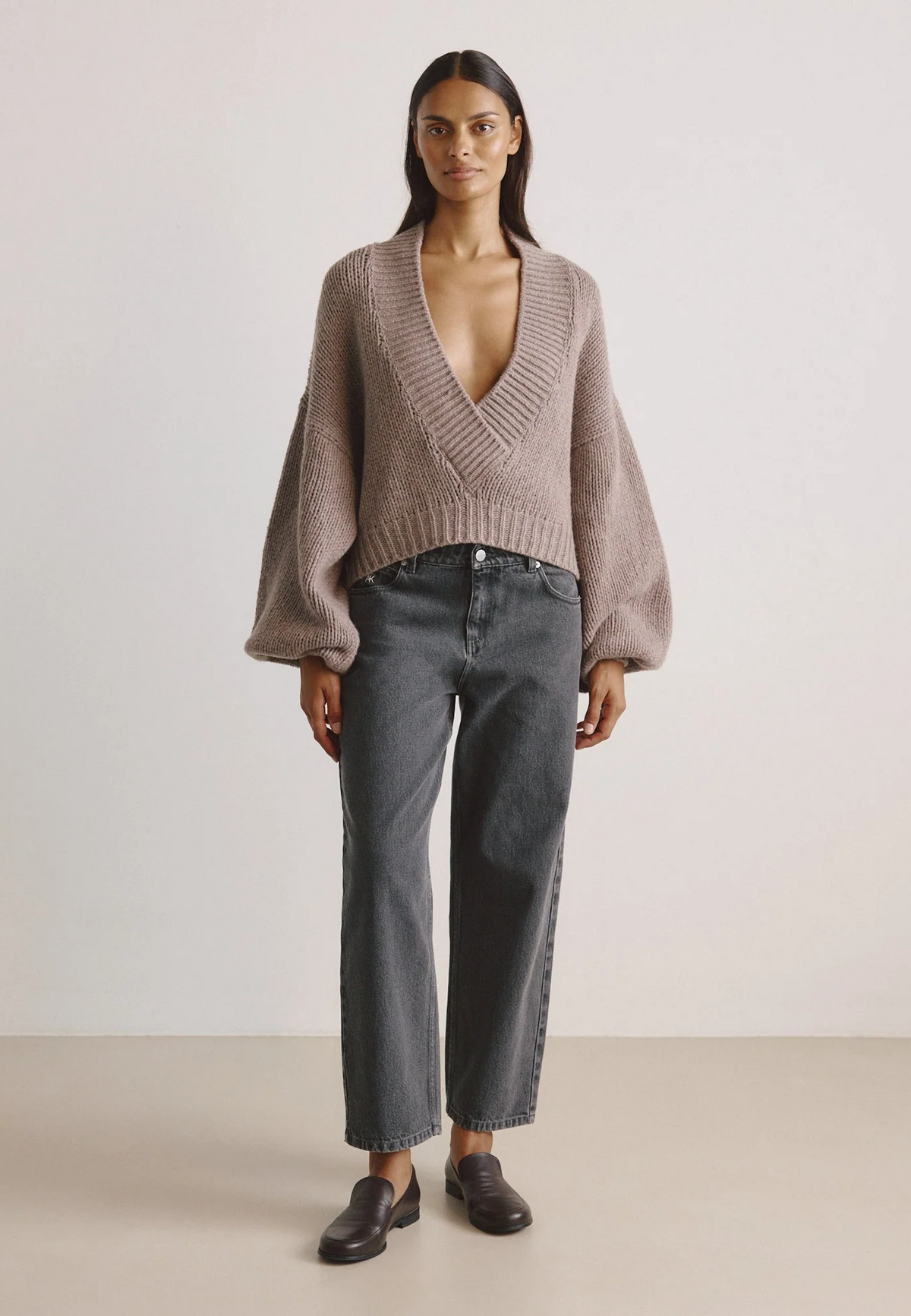 Milou Merino Pullover | Taupe