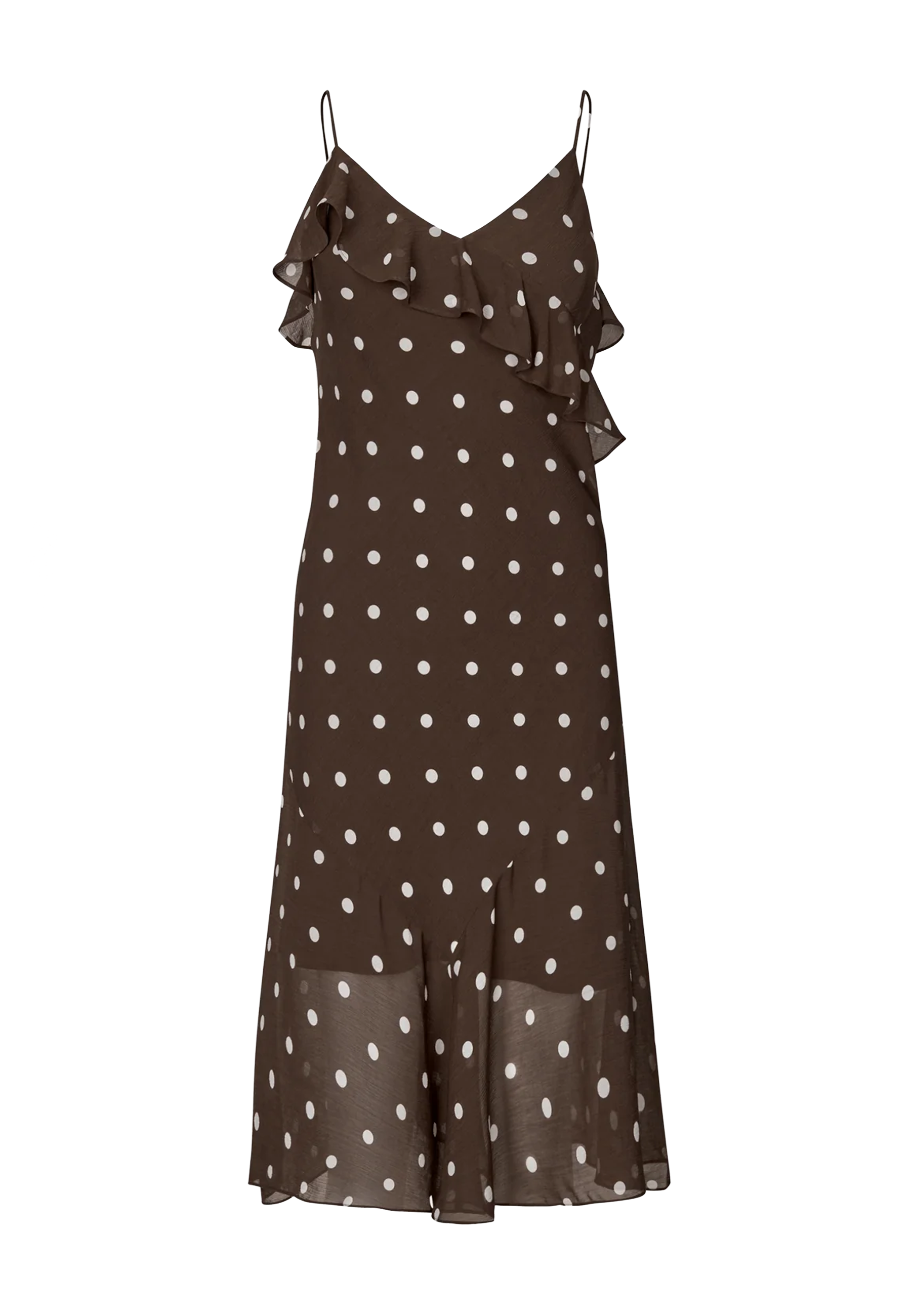 Allis Midikleid | Coffee Bean Dots