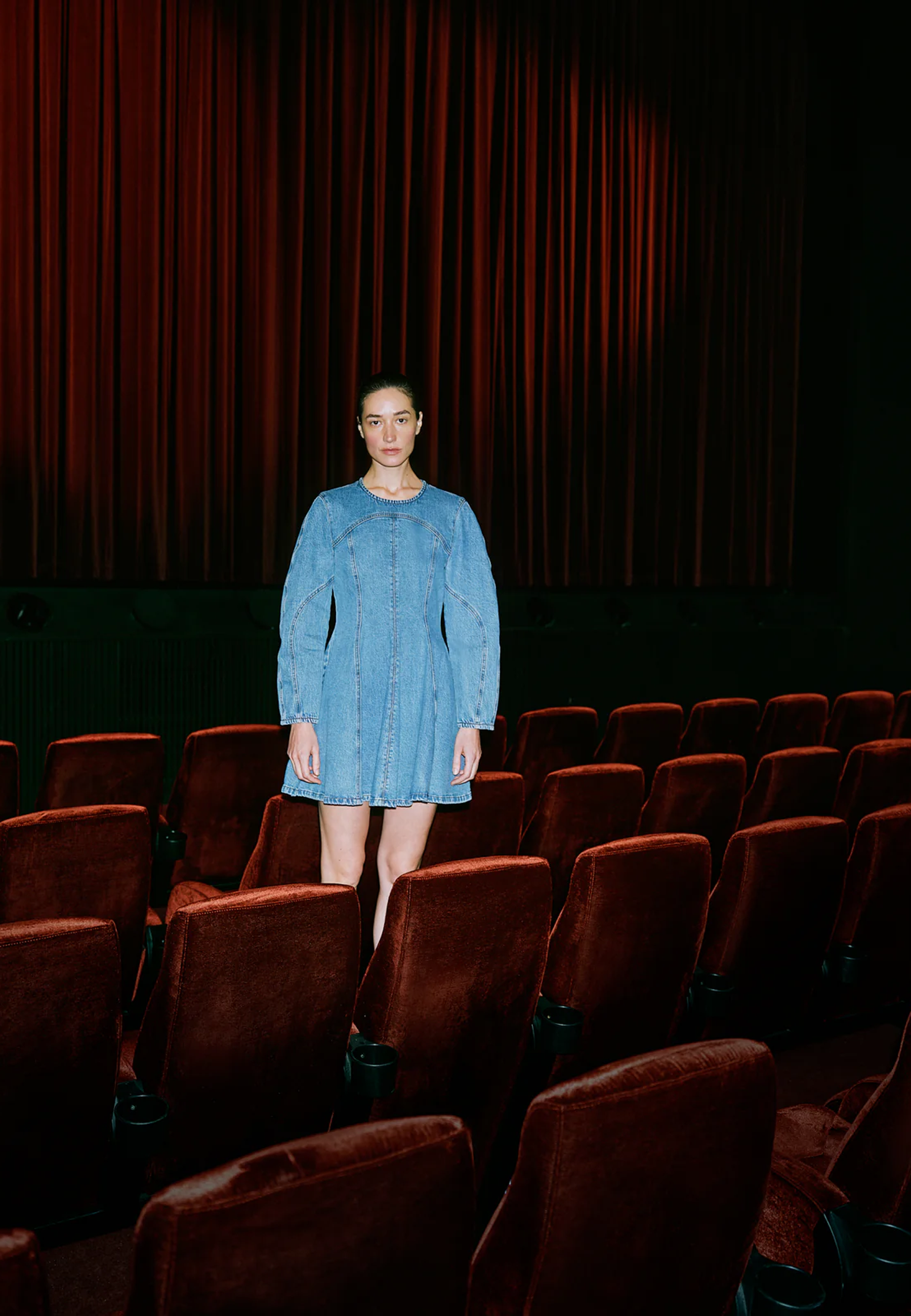 Aney Jeans Minikleid | Denim Suede Mix