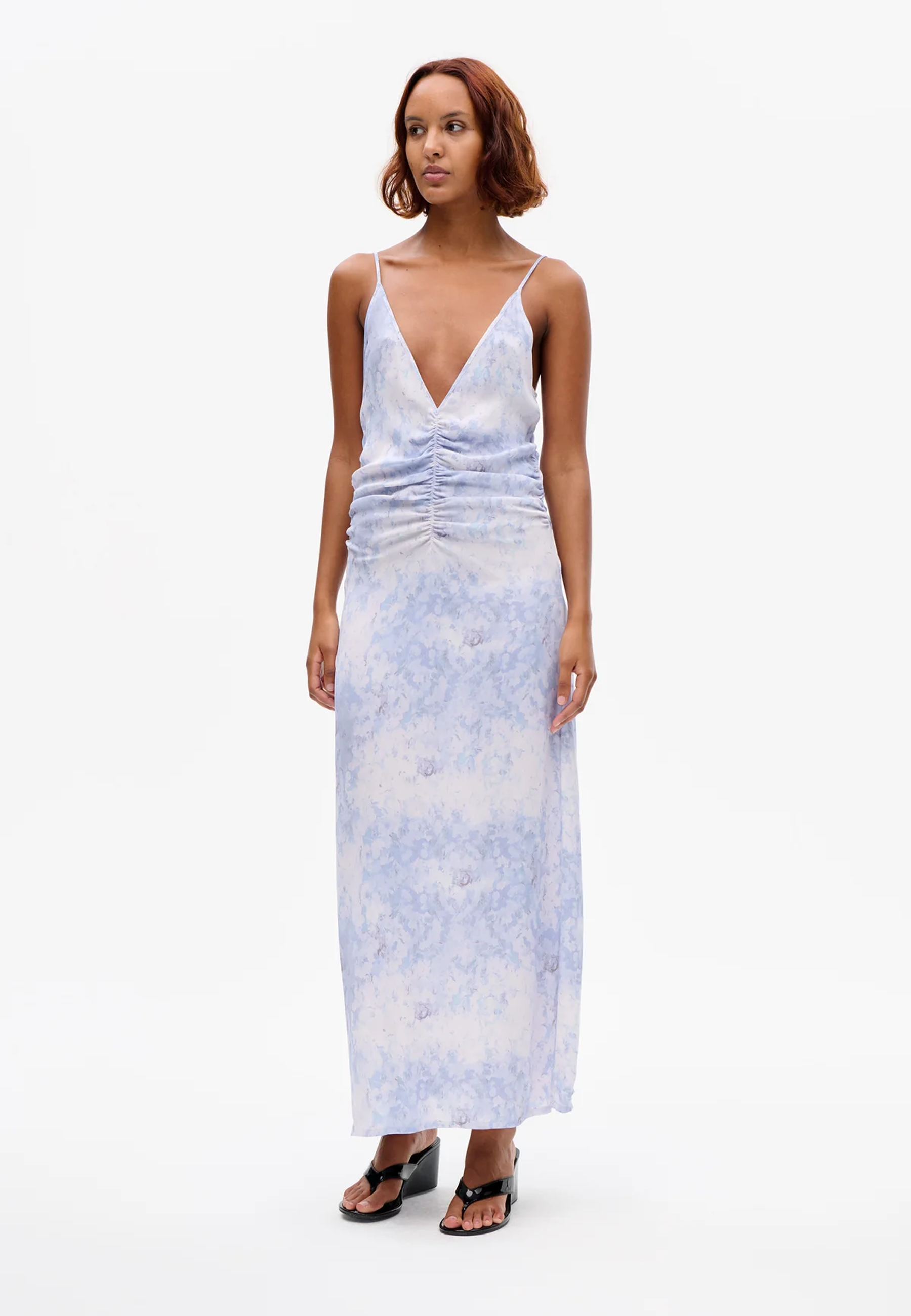 Atalia Maxikleid | Distorted Blue Flo