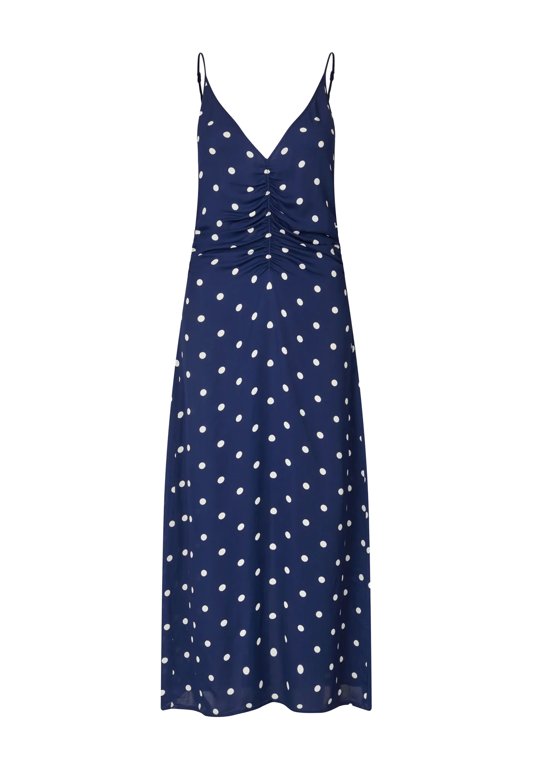 Atalia midi dress | Navy cream dot