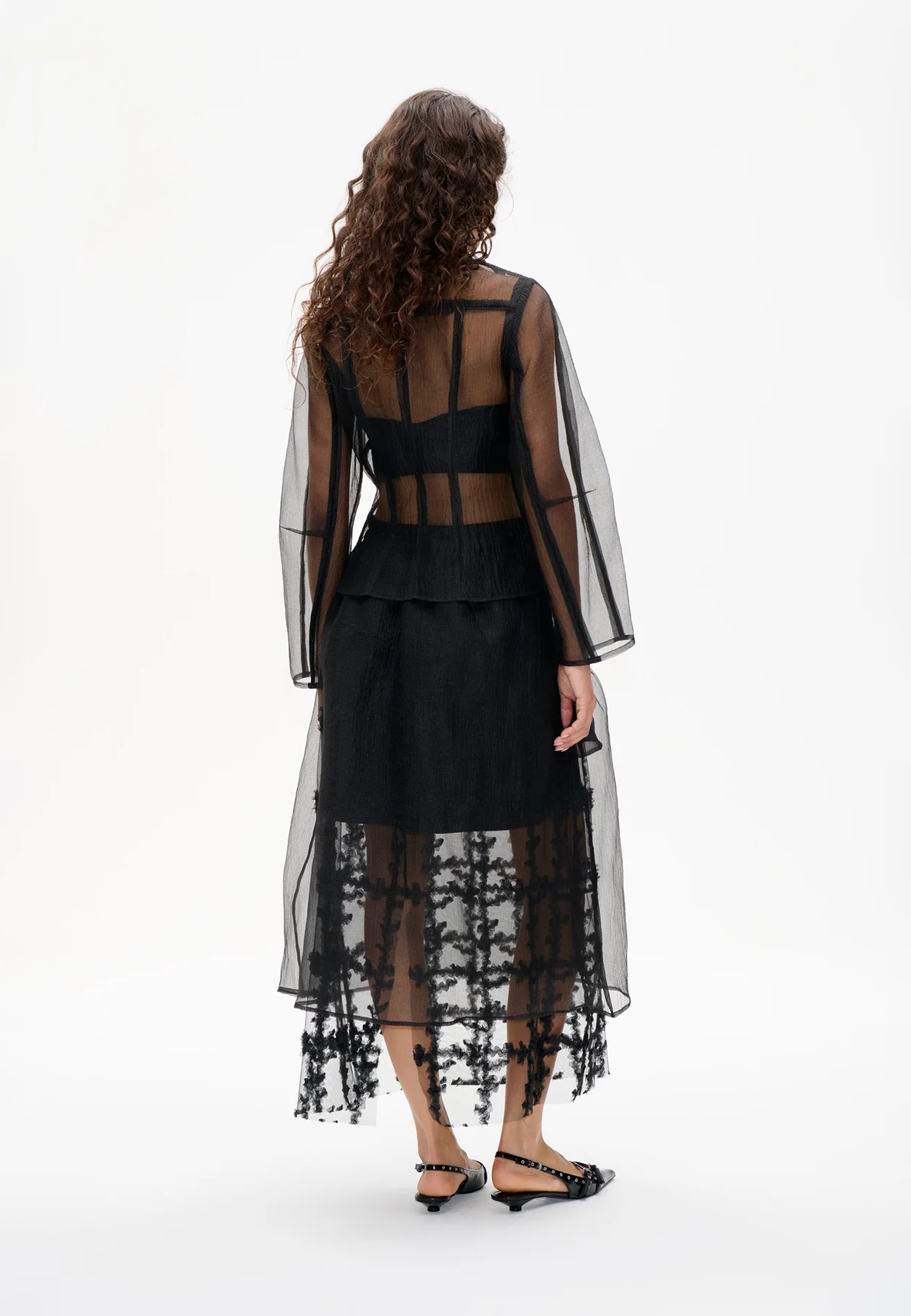 Belottie Transparente Bluse | Black