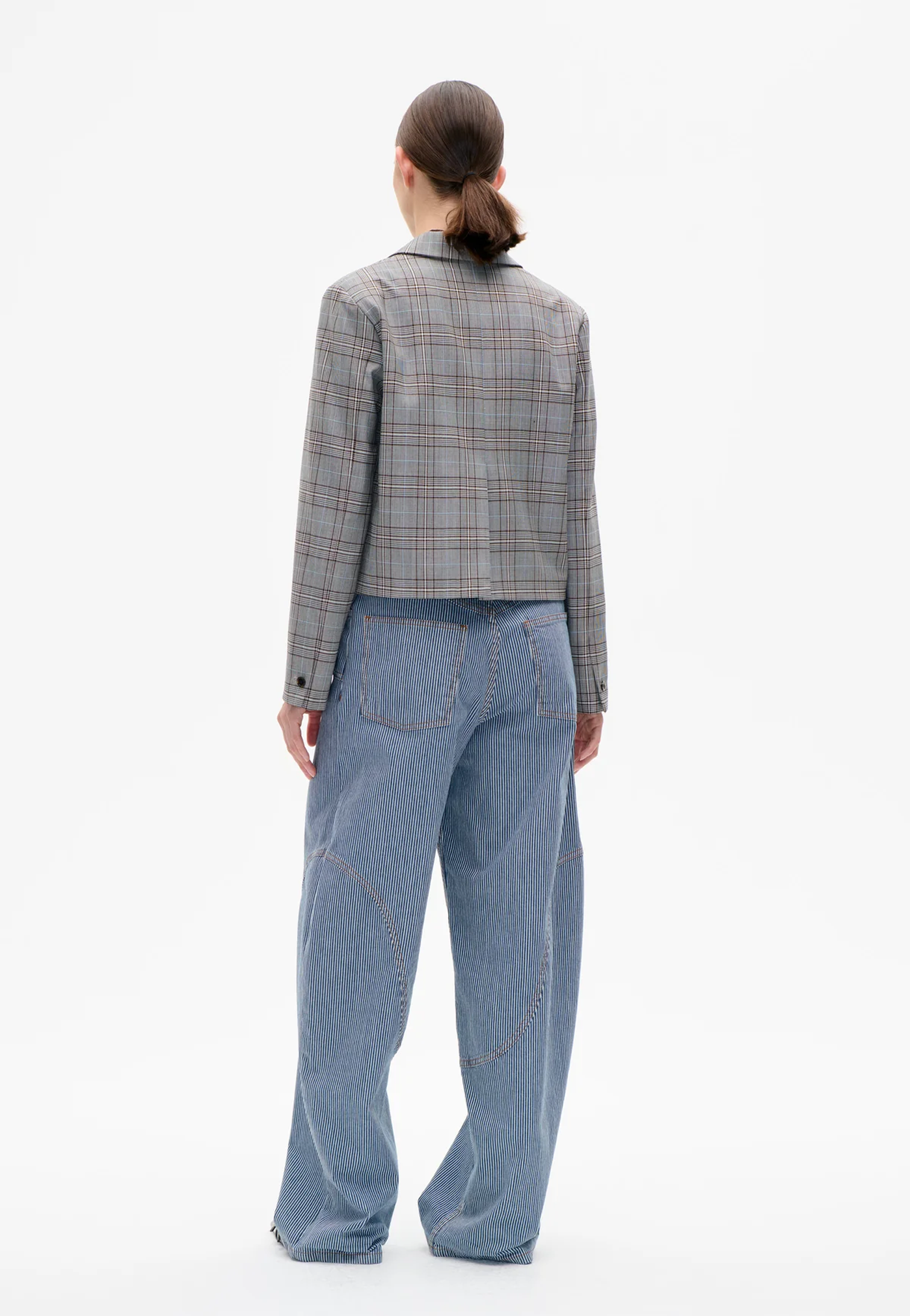 Benni Blazer |Â Grey Mini Check