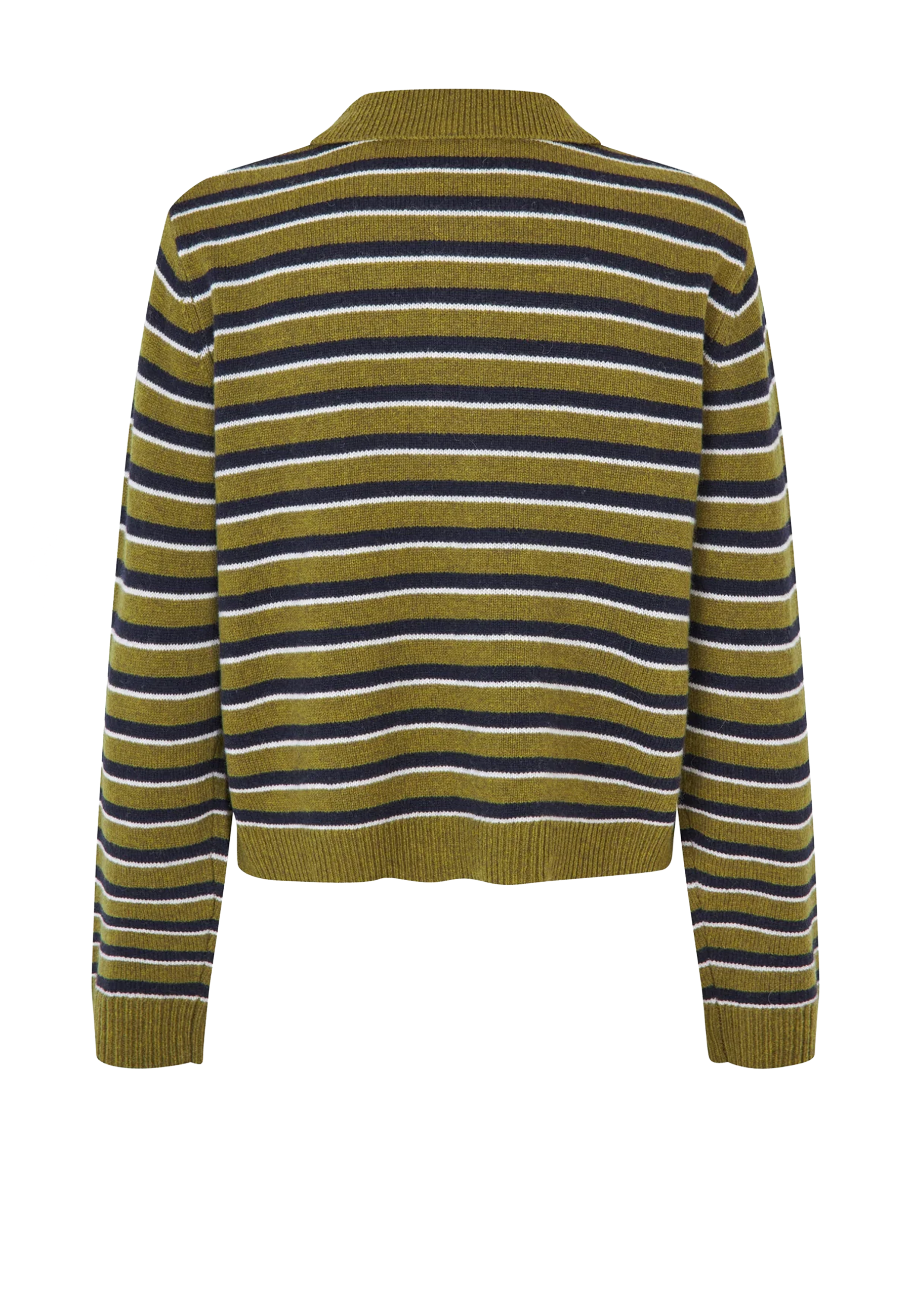 Cori Strick Poloshirt | Ivy Green Stripe