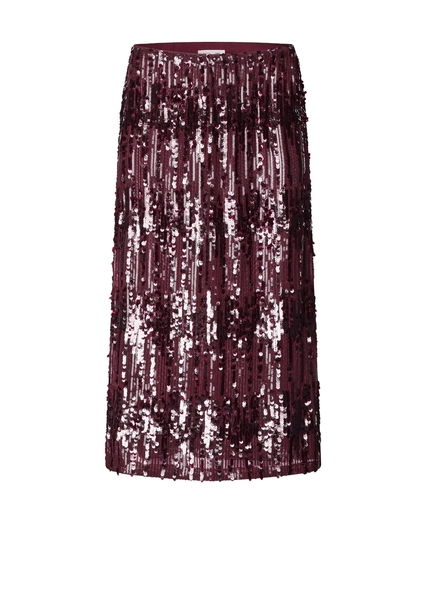 Jaino Pailetten Maxirock | Dark Plum Perfect