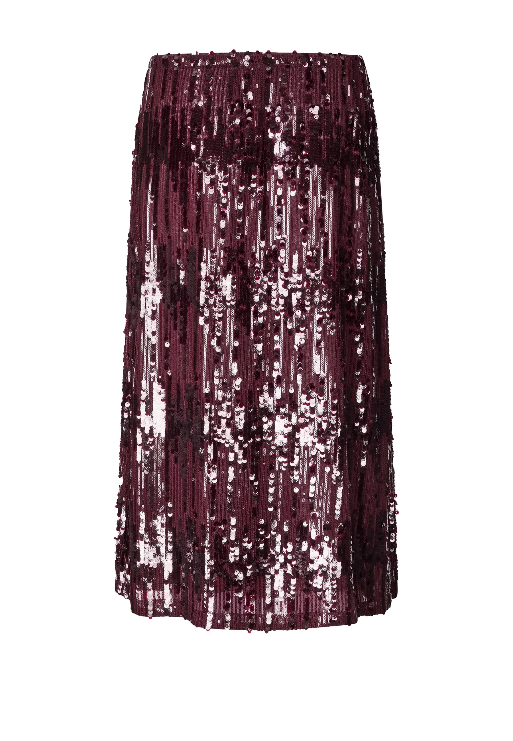 Jaino Pailetten Maxirock | Dark Plum Perfect