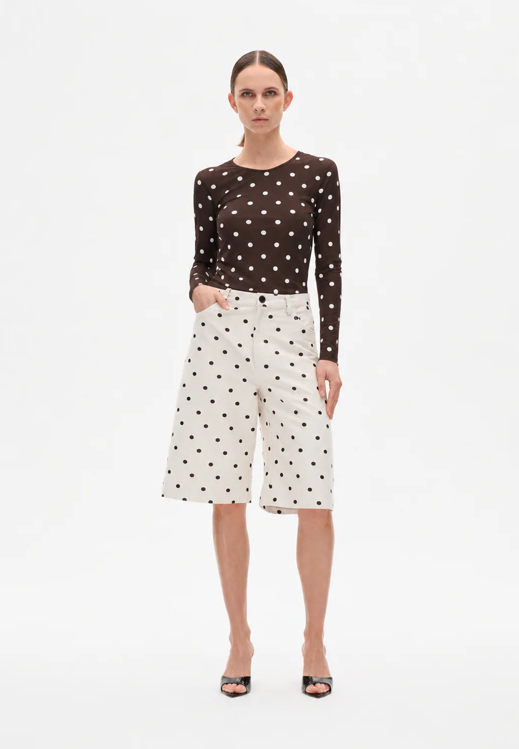Jodie Longsleeve | Coffee Bean Dot