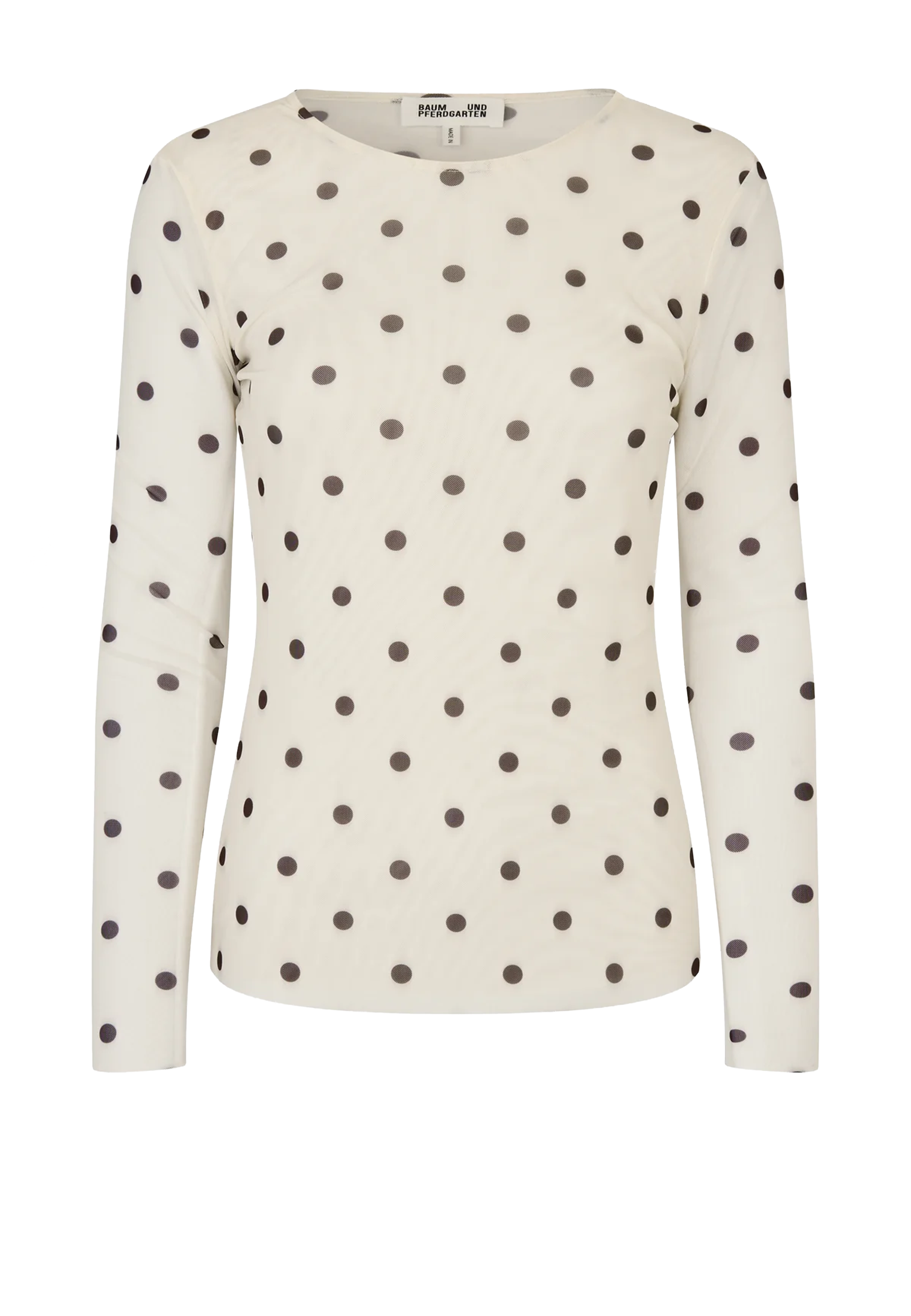 Jodie Longsleeve | Egret Creme Dot