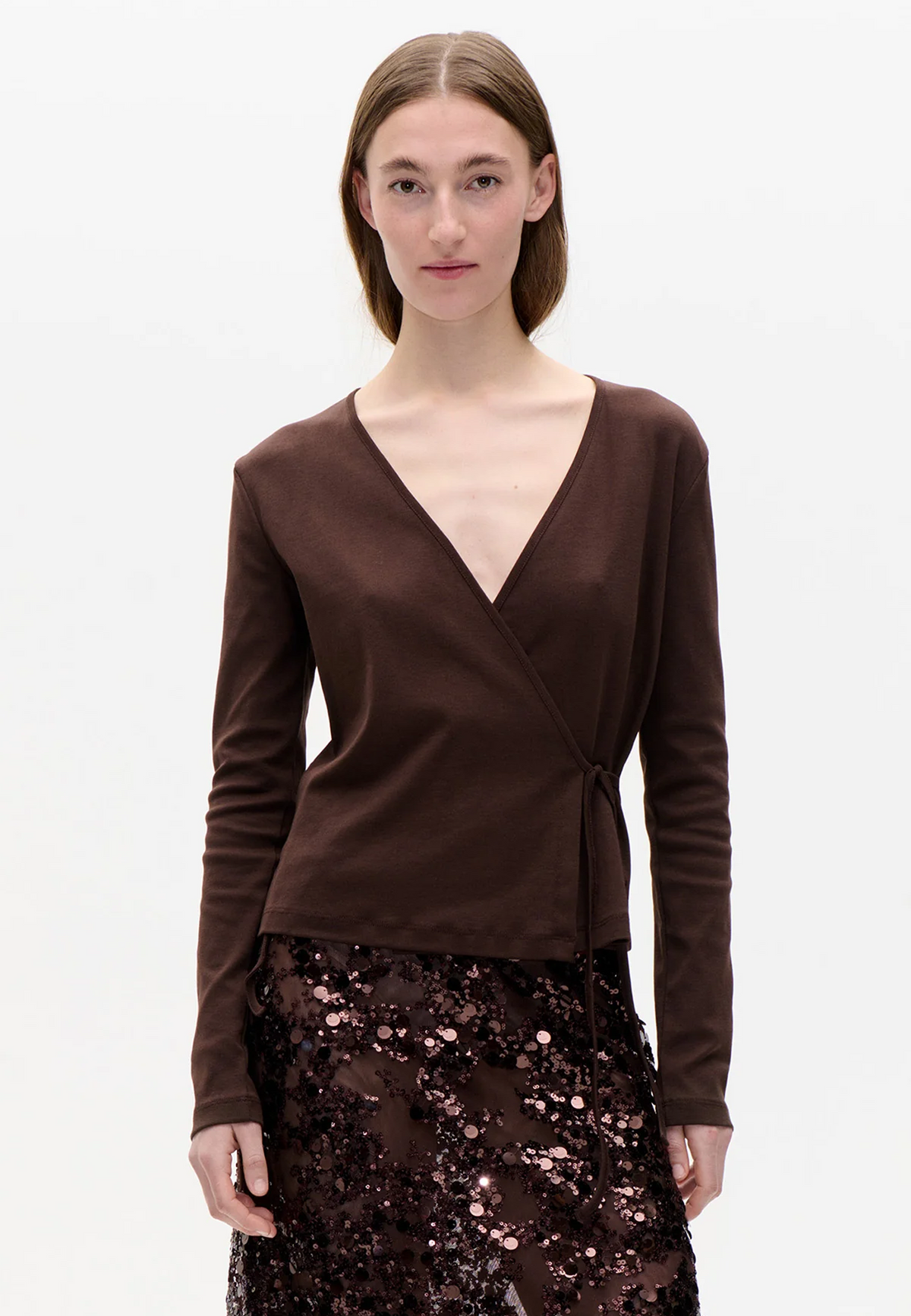 Jovina Wickel Longsleeve | Coffee Brean Brown
