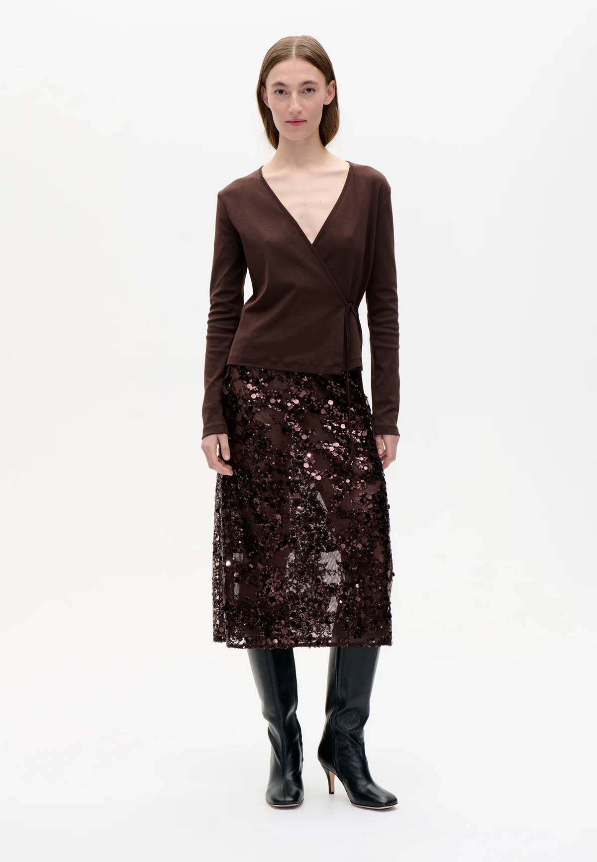 Jovina Wickel Longsleeve | Coffee Brean Brown