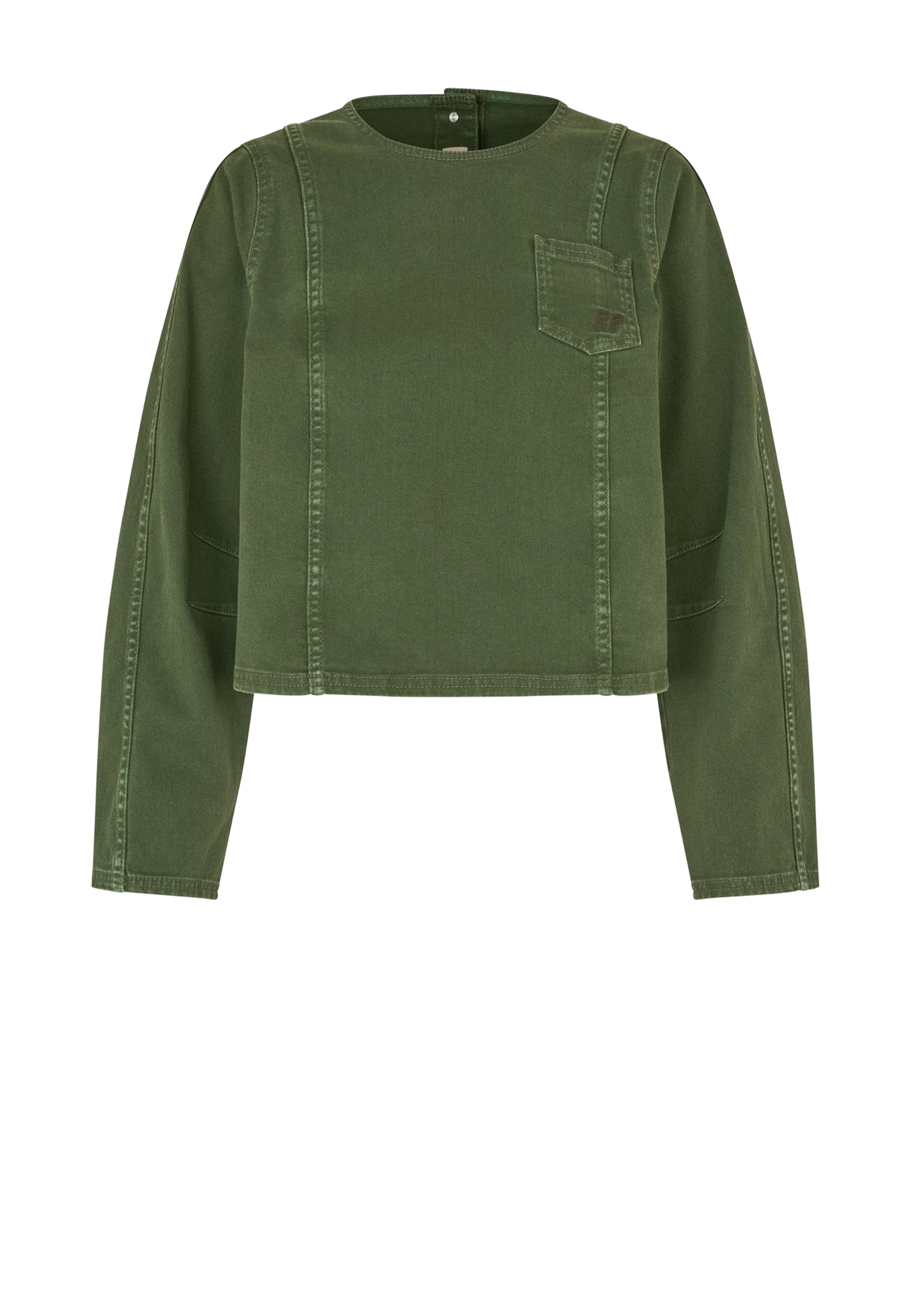 Madel Jeans Longsleeve | Bluse Green
