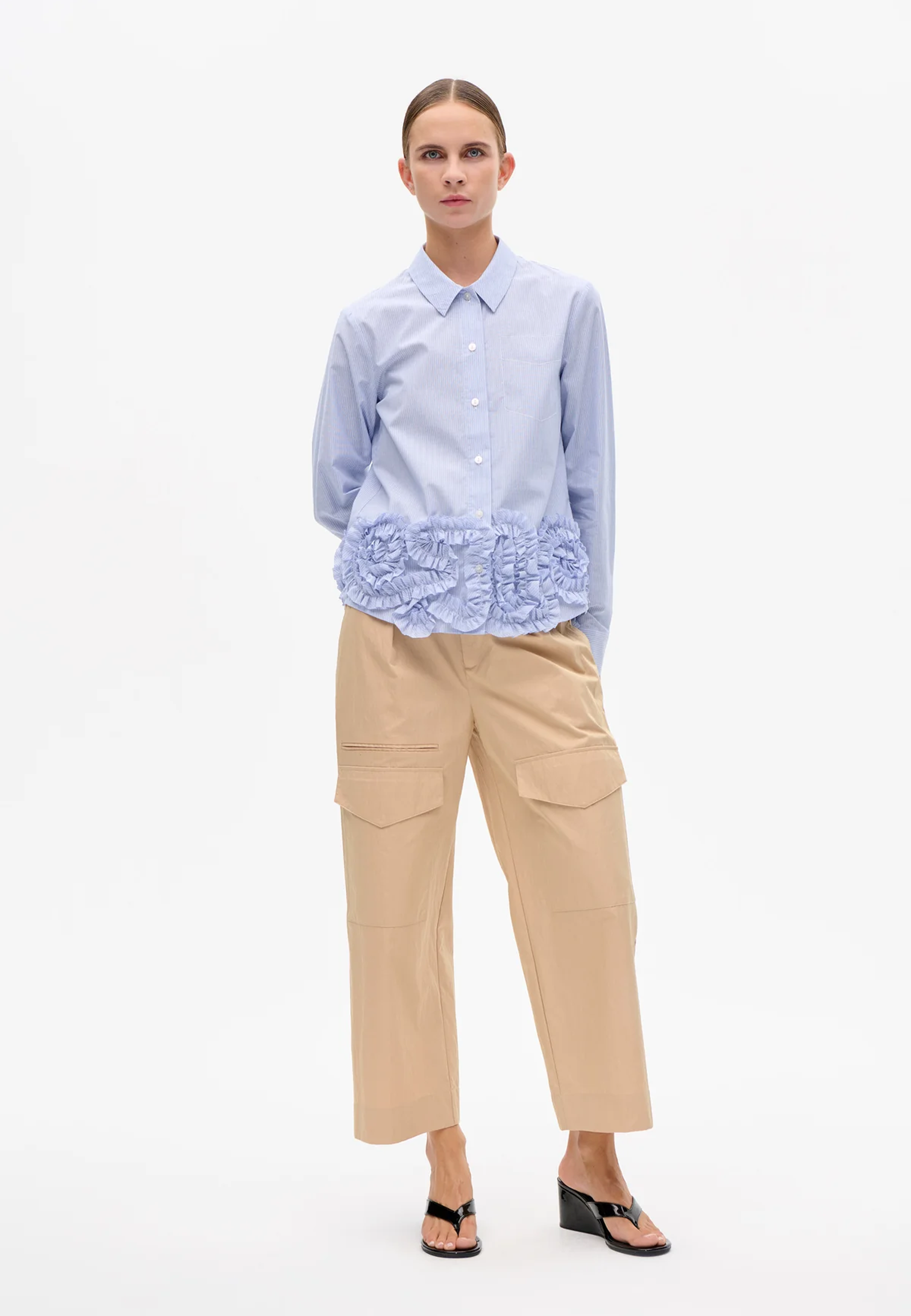 Mariel Bluse | Blue Heron Stripe