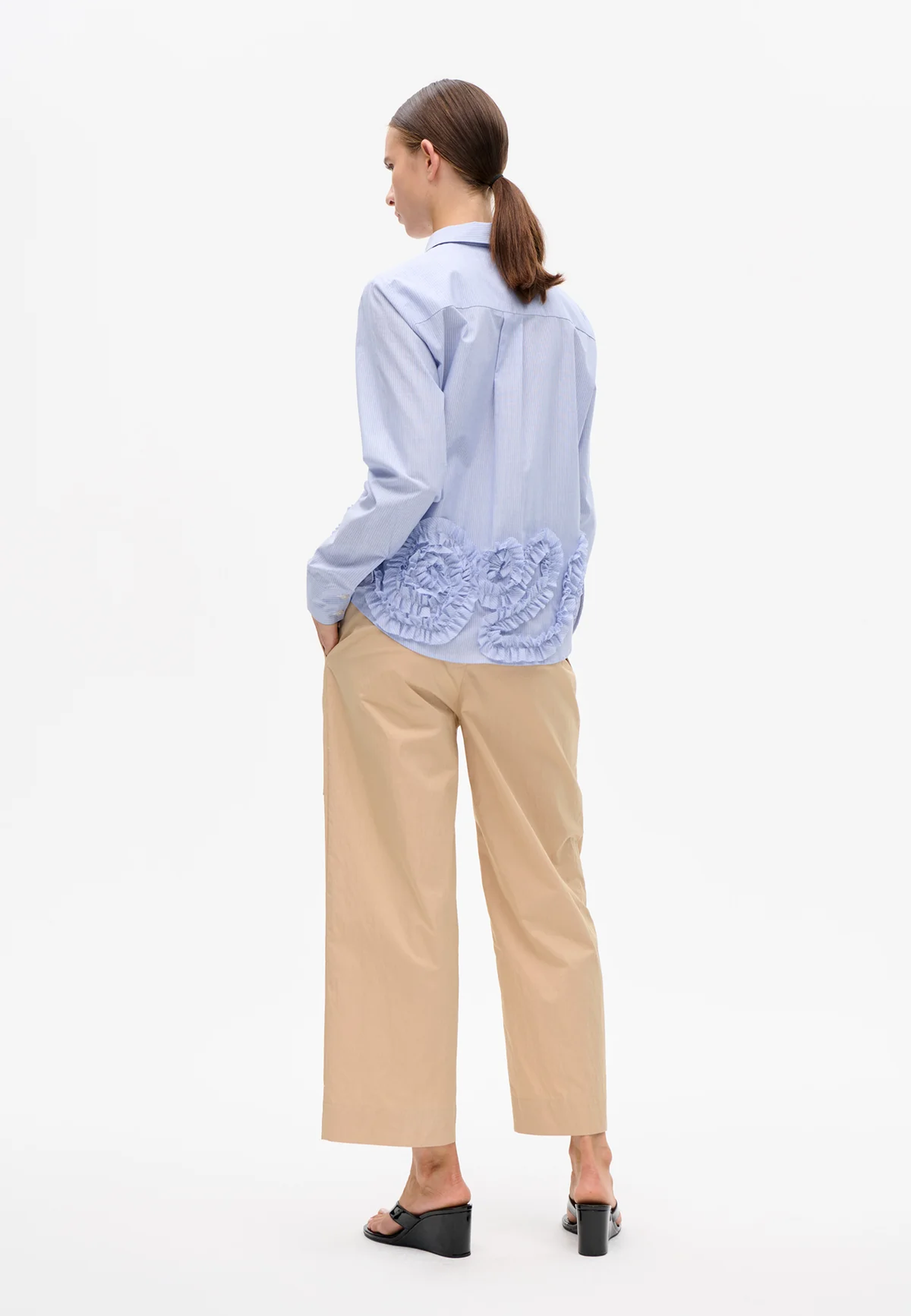 Mariel Bluse | Blue Heron Stripe