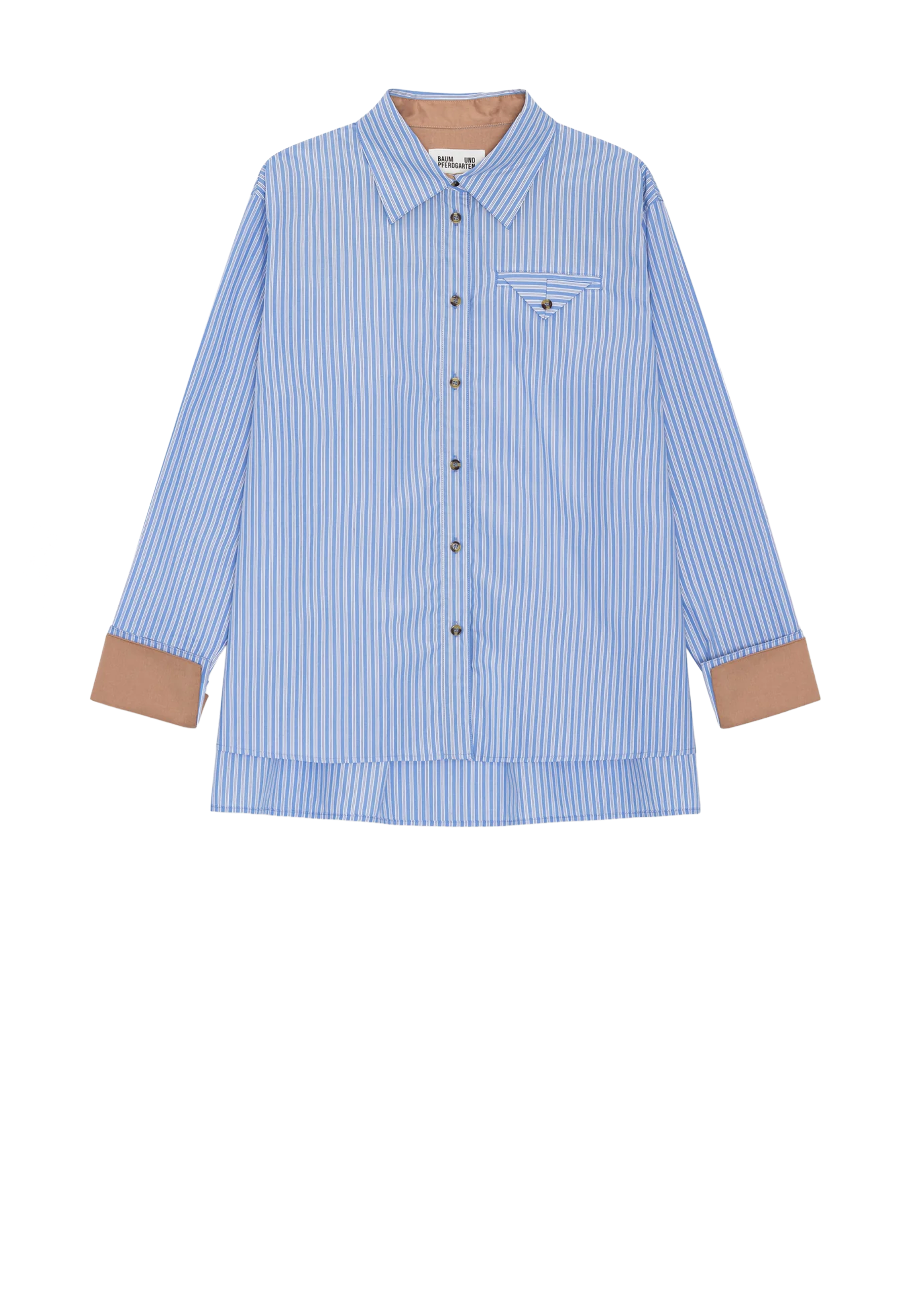 Melinda Bluse | Light Blue Stripe