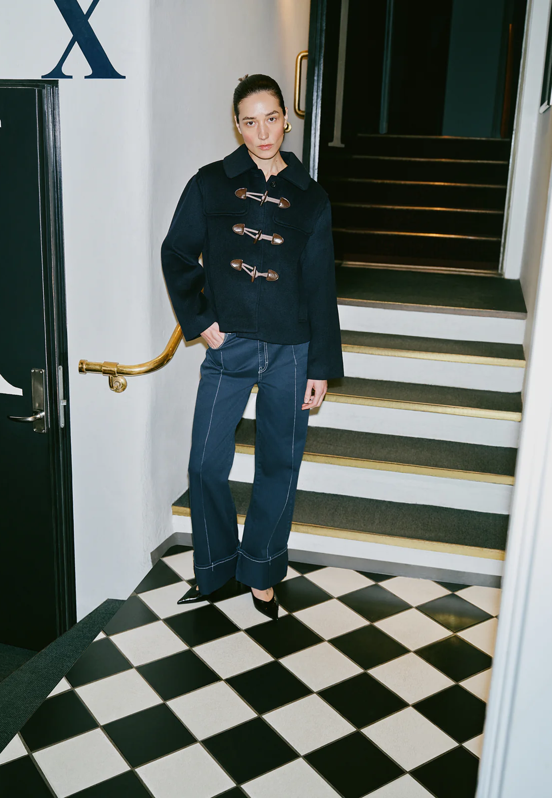 Netti Wide Leg Fit Jeans | Total Eclipse Blue