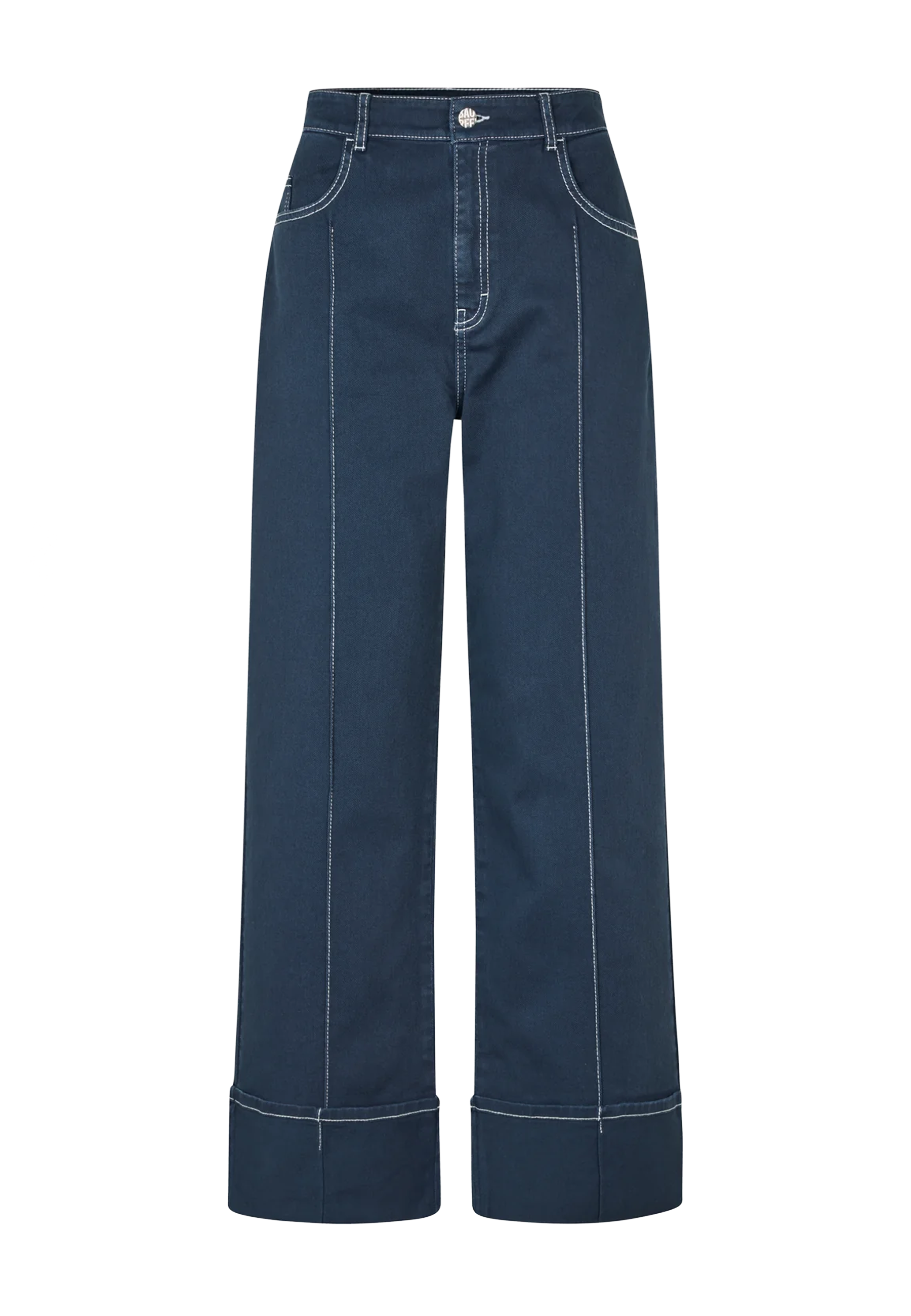 Netti Wide Leg Fit Jeans | Total Eclipse Blue