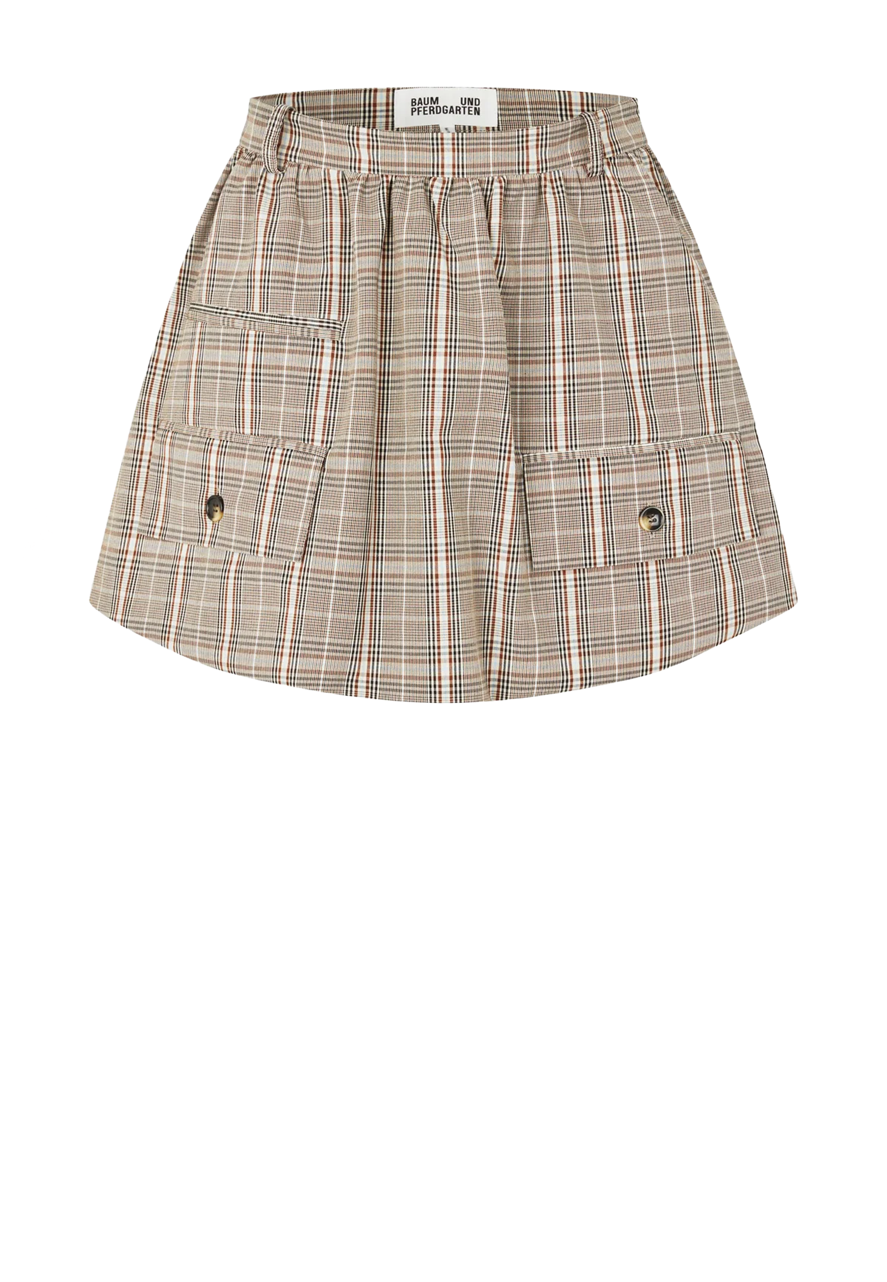 Samaya mini nederdel | Brun minitern