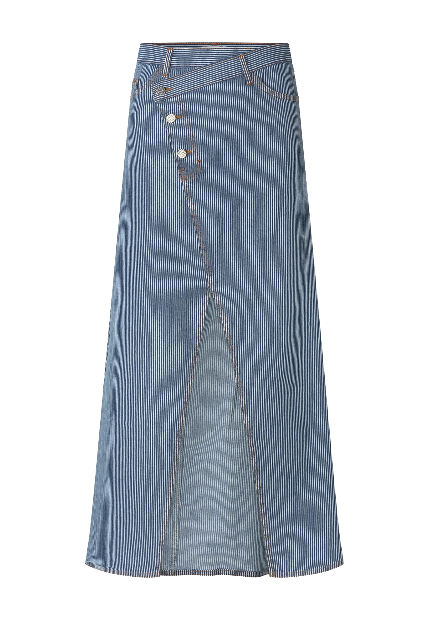 Sigge Maxi Jeans Rock | Milk Boy Stripe