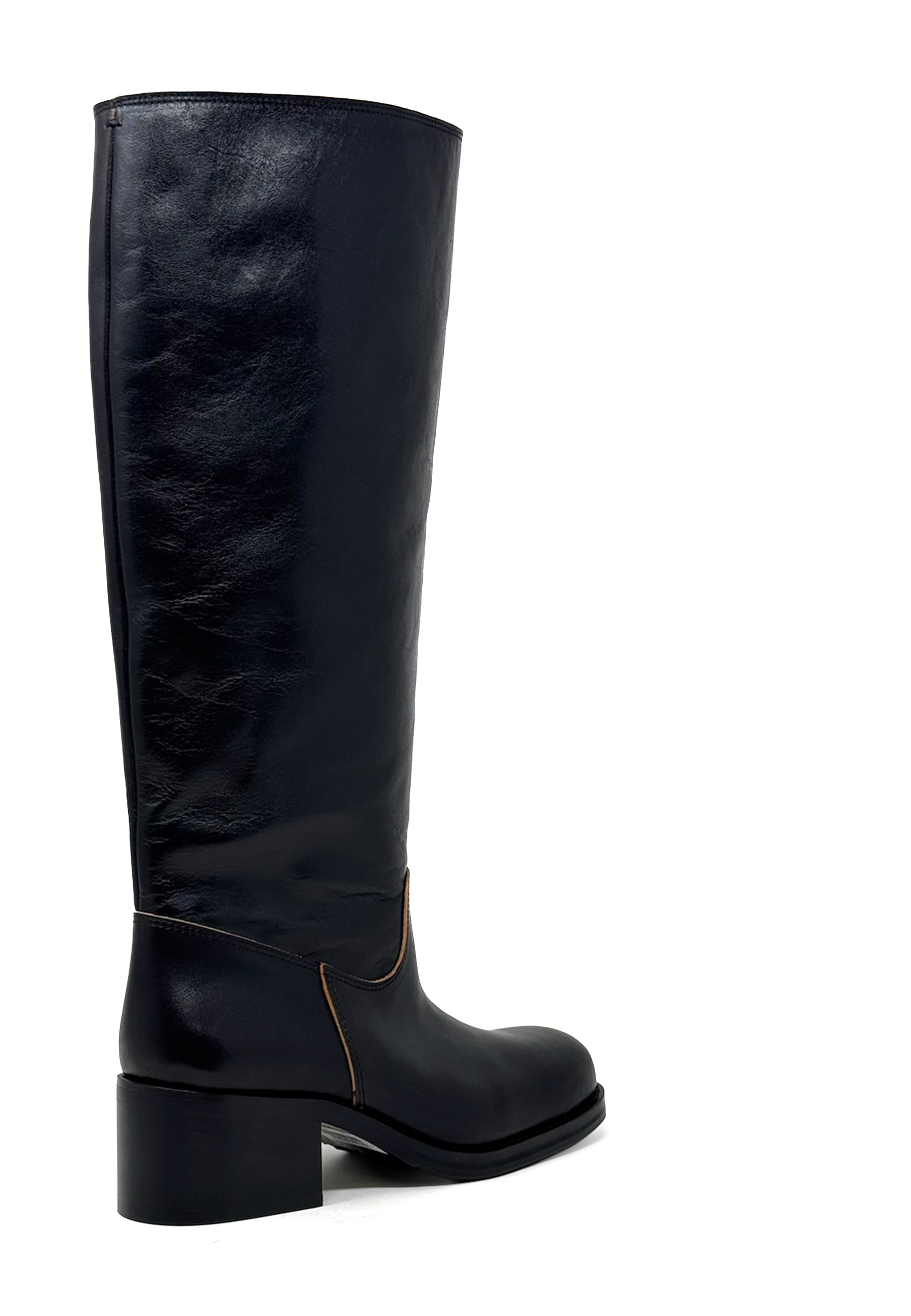 A8915 Heel Langschaft Boot | Black